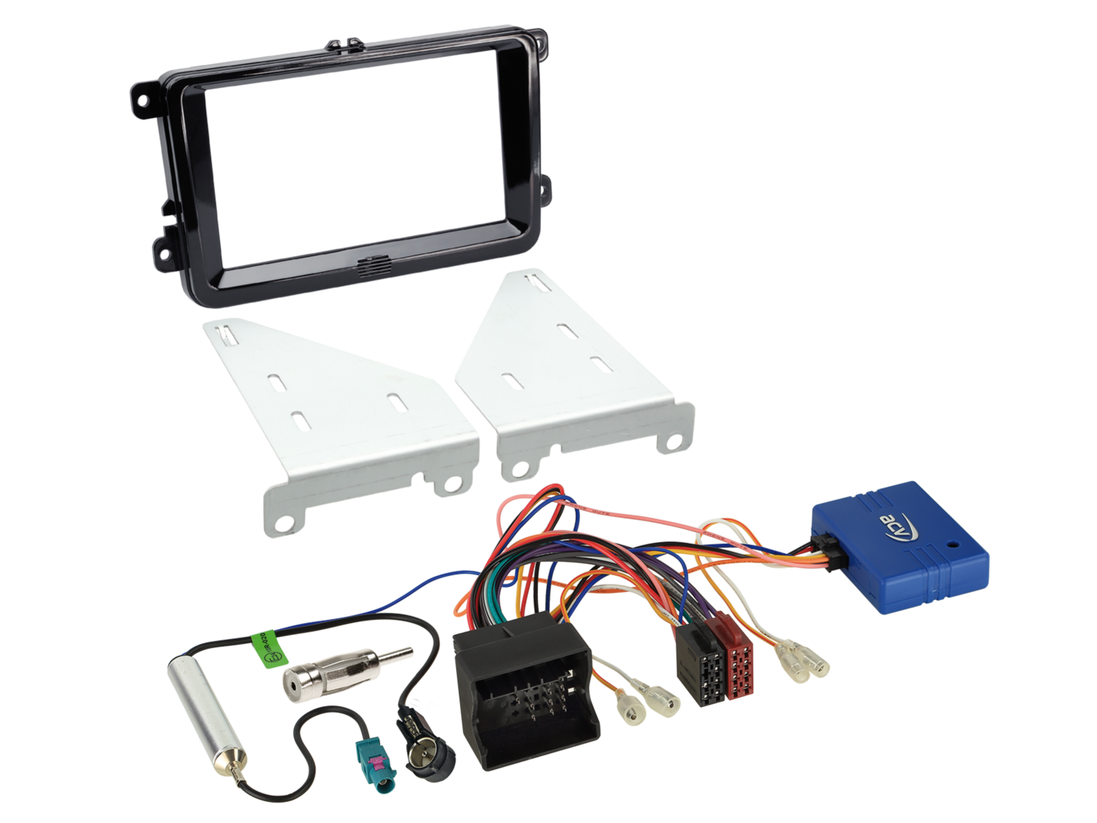 2-DIN Kit Seat/Skoda/VW CAN Bus/Antenne Klavierlack