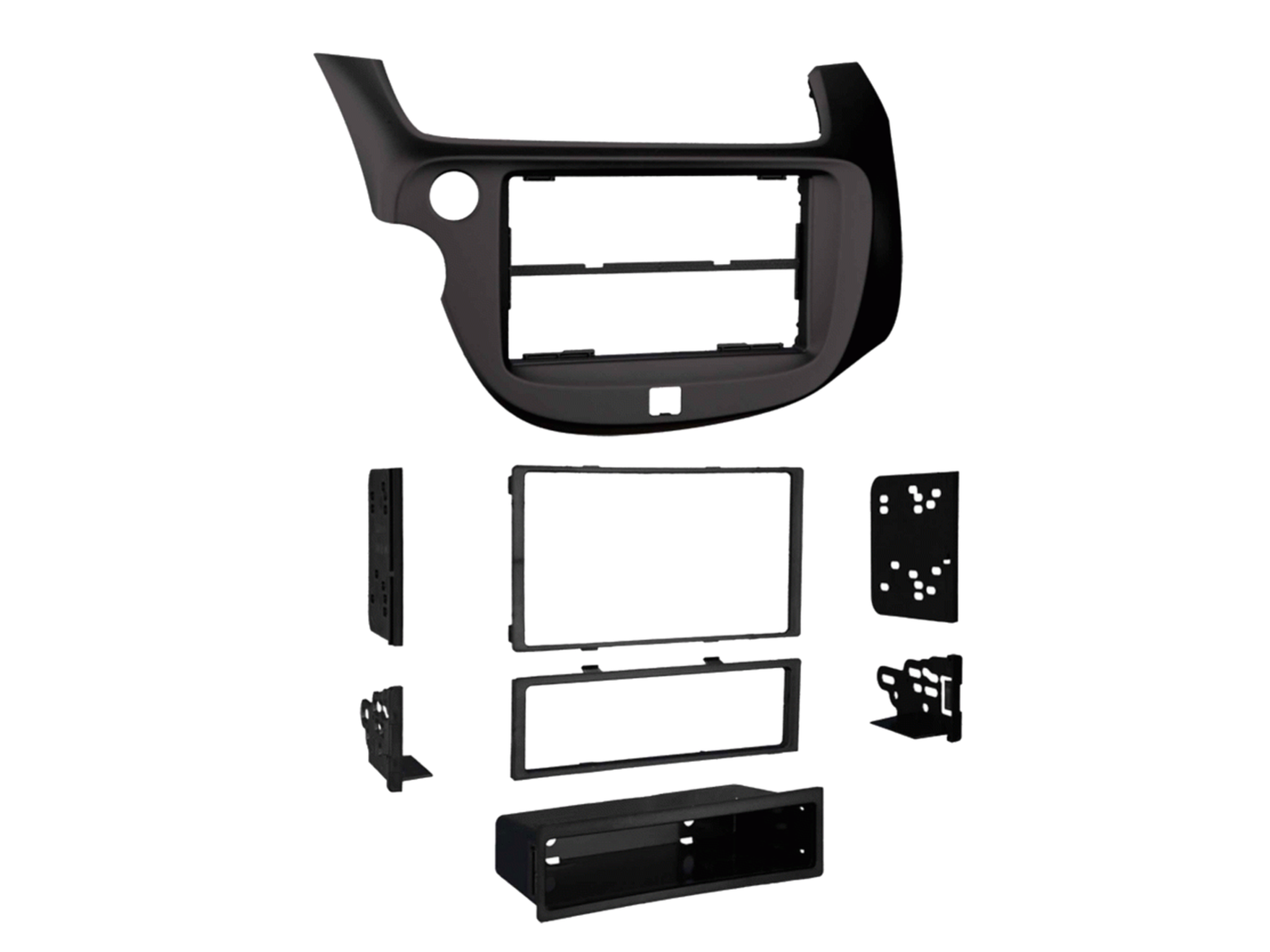 2-DIN Radioblende mit Fach Honda Fit/Jazz(GE) schwarz