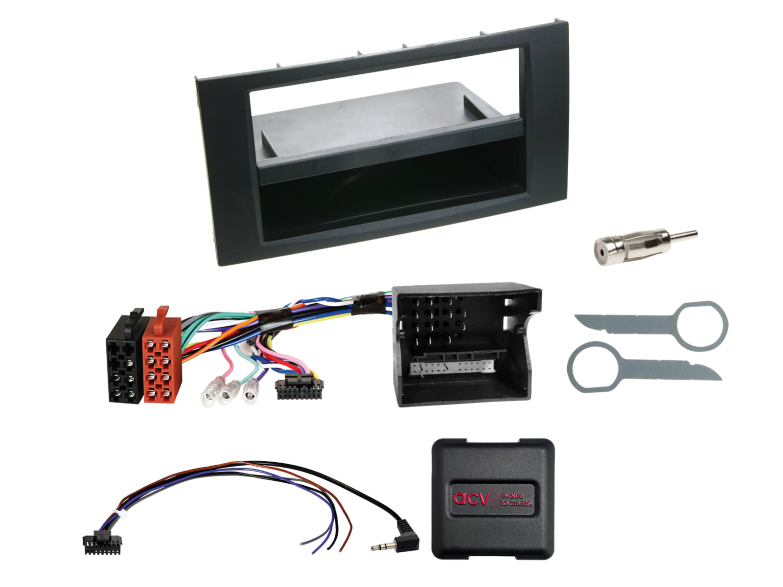 2-DIN Kit mit Fach Ford Fahrzeuge LFB/CAN-Bus/Antenne