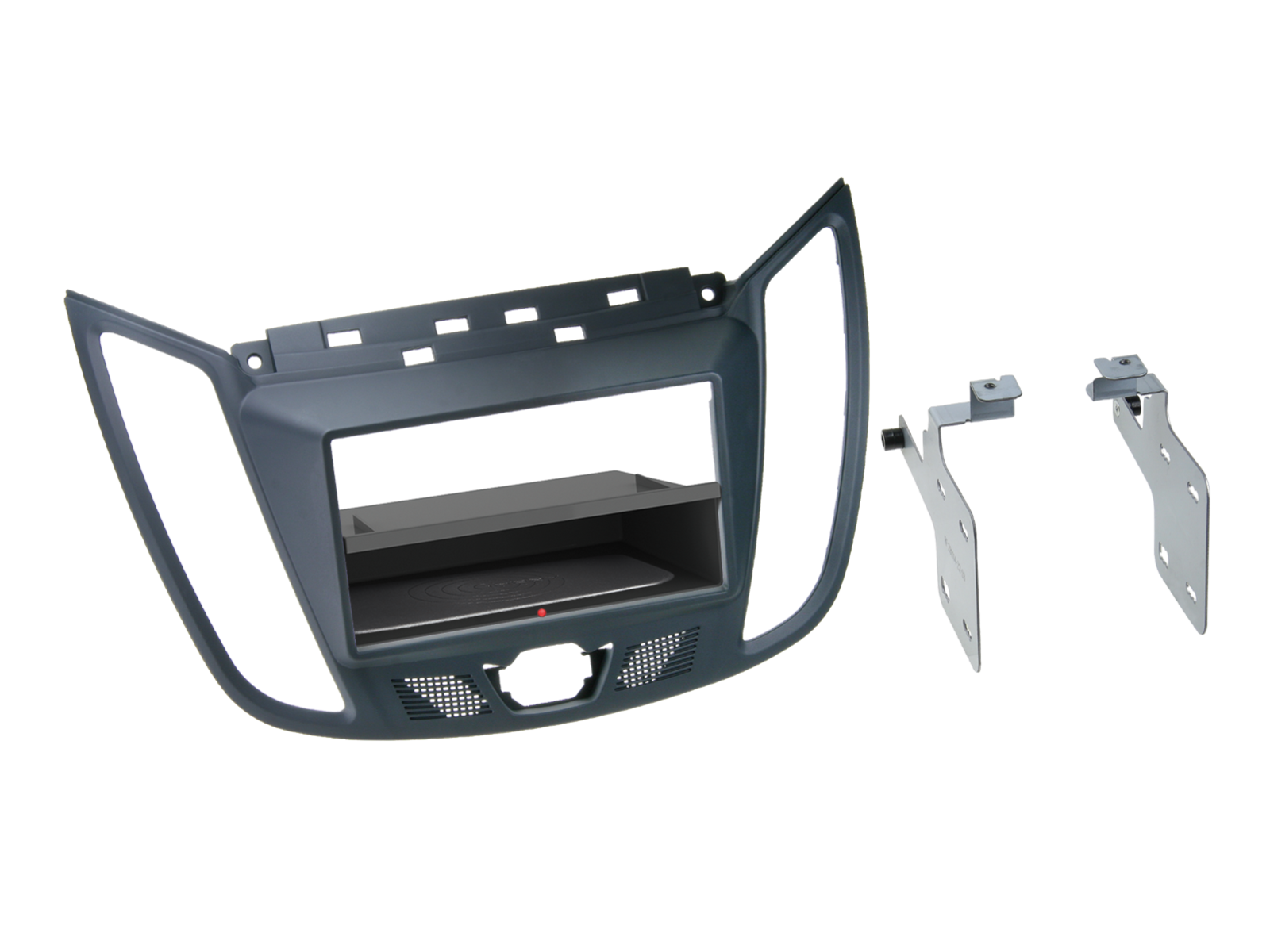 2-DIN Radioblende INBAY® Ford C-MAX/Kuga dunkelgrau