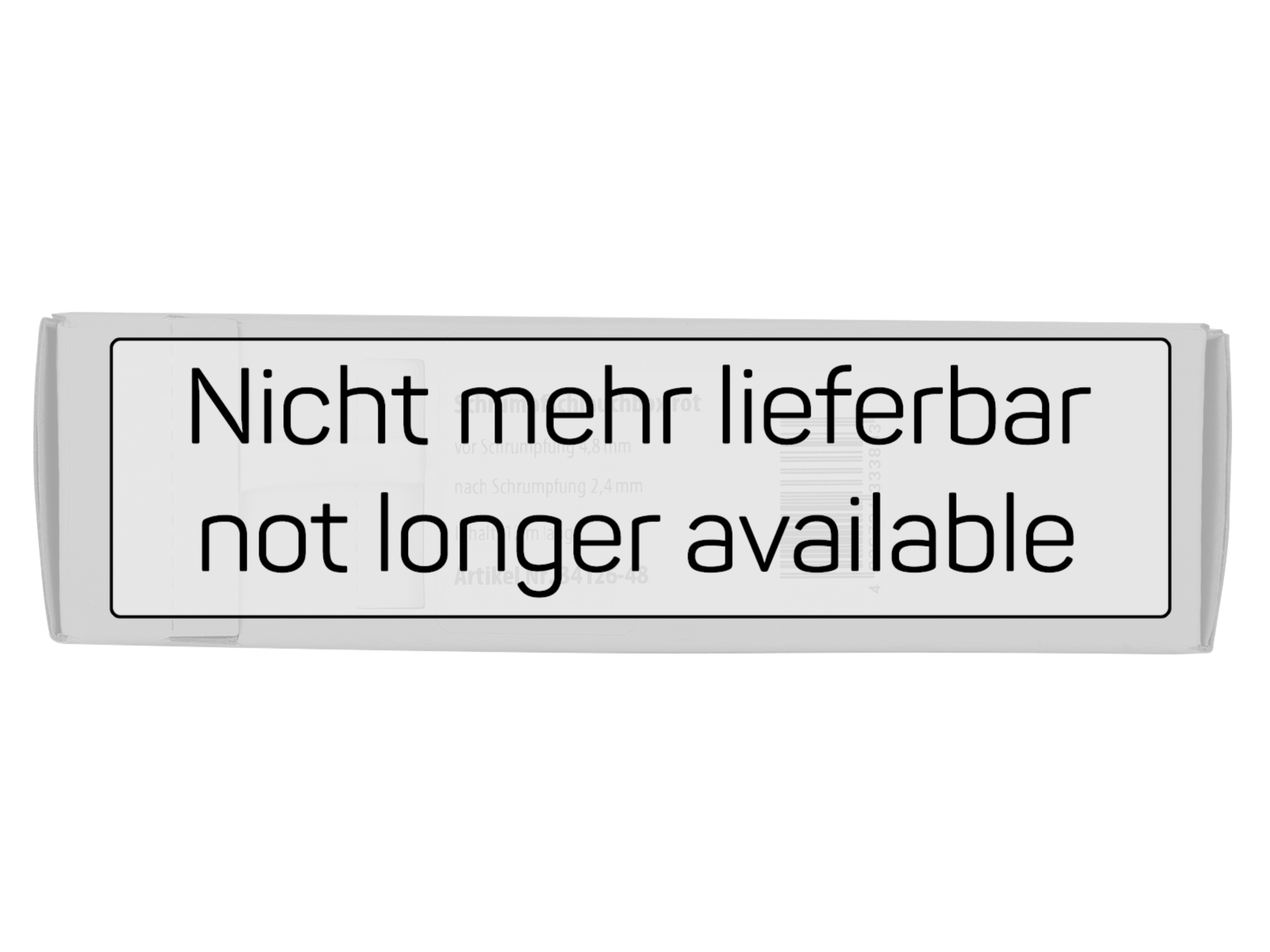 Schrumpfschlauch rot Ø 4,8 mm nicht mehr lieferbar