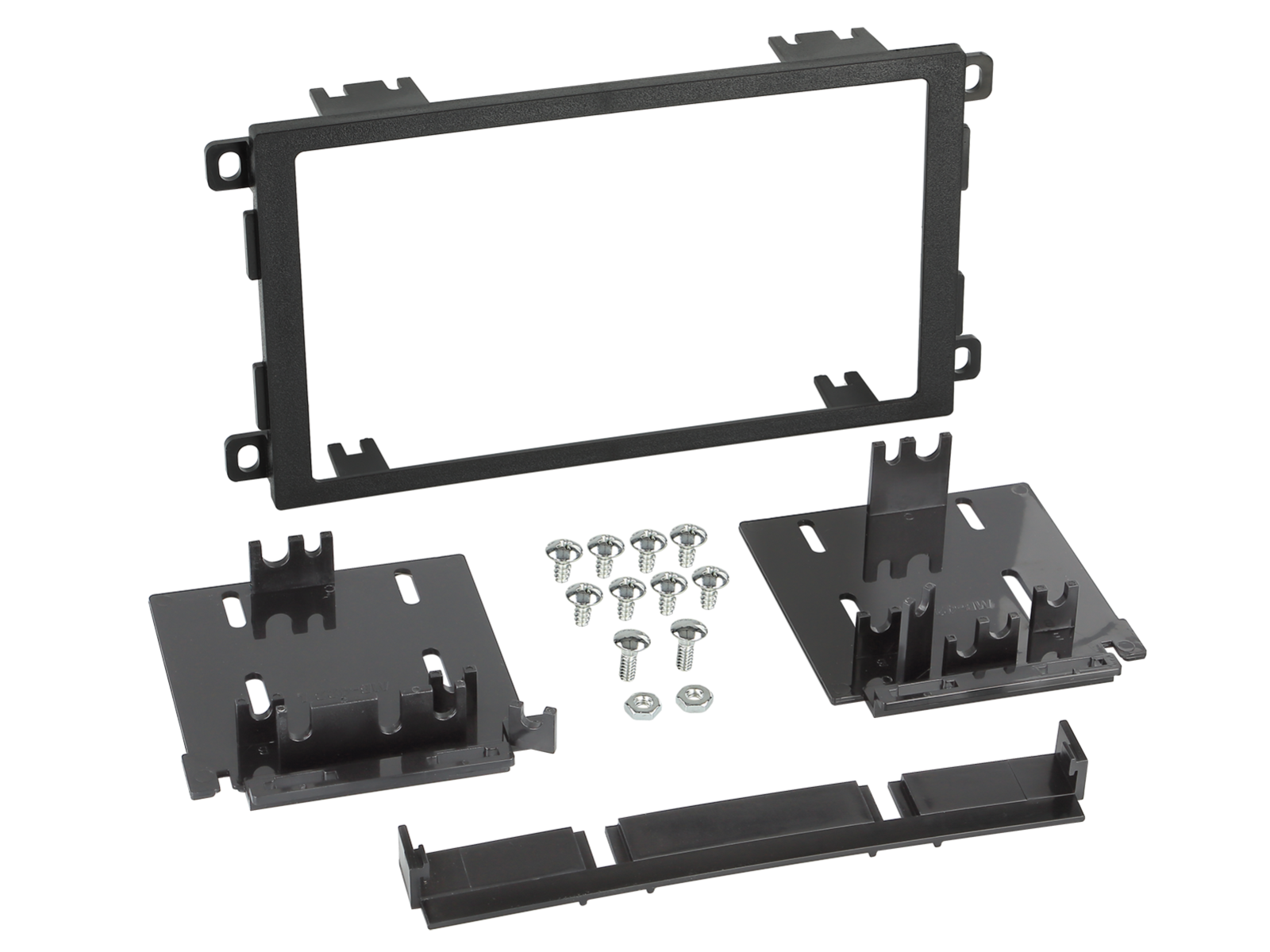 2-DIN Radioblende GM/Isuzu/Honda/Suzuki/Toyota schwarz