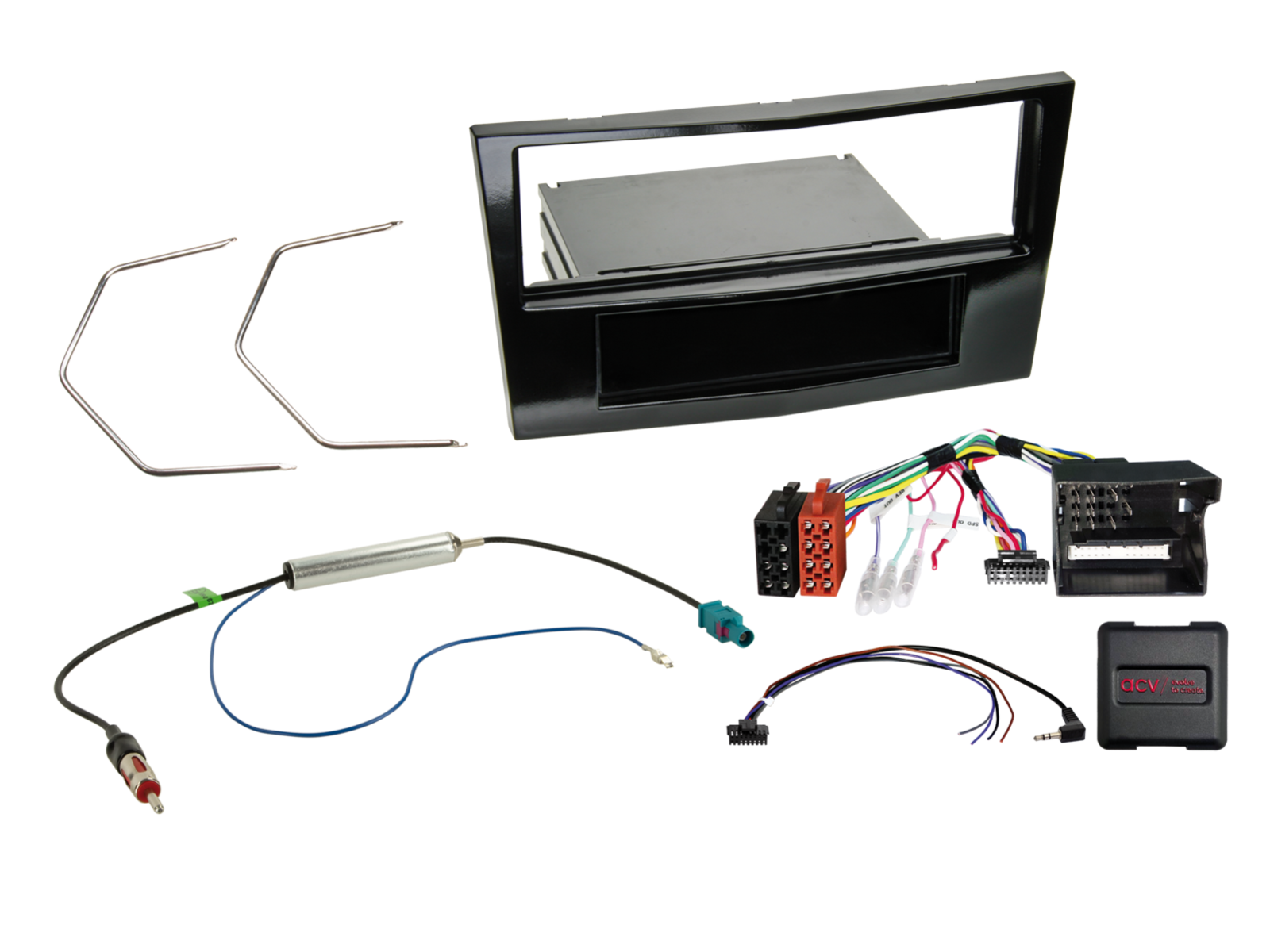 1-DIN Kit mit Fach Opel Corsa D 2008-2014 LFB/Antenne