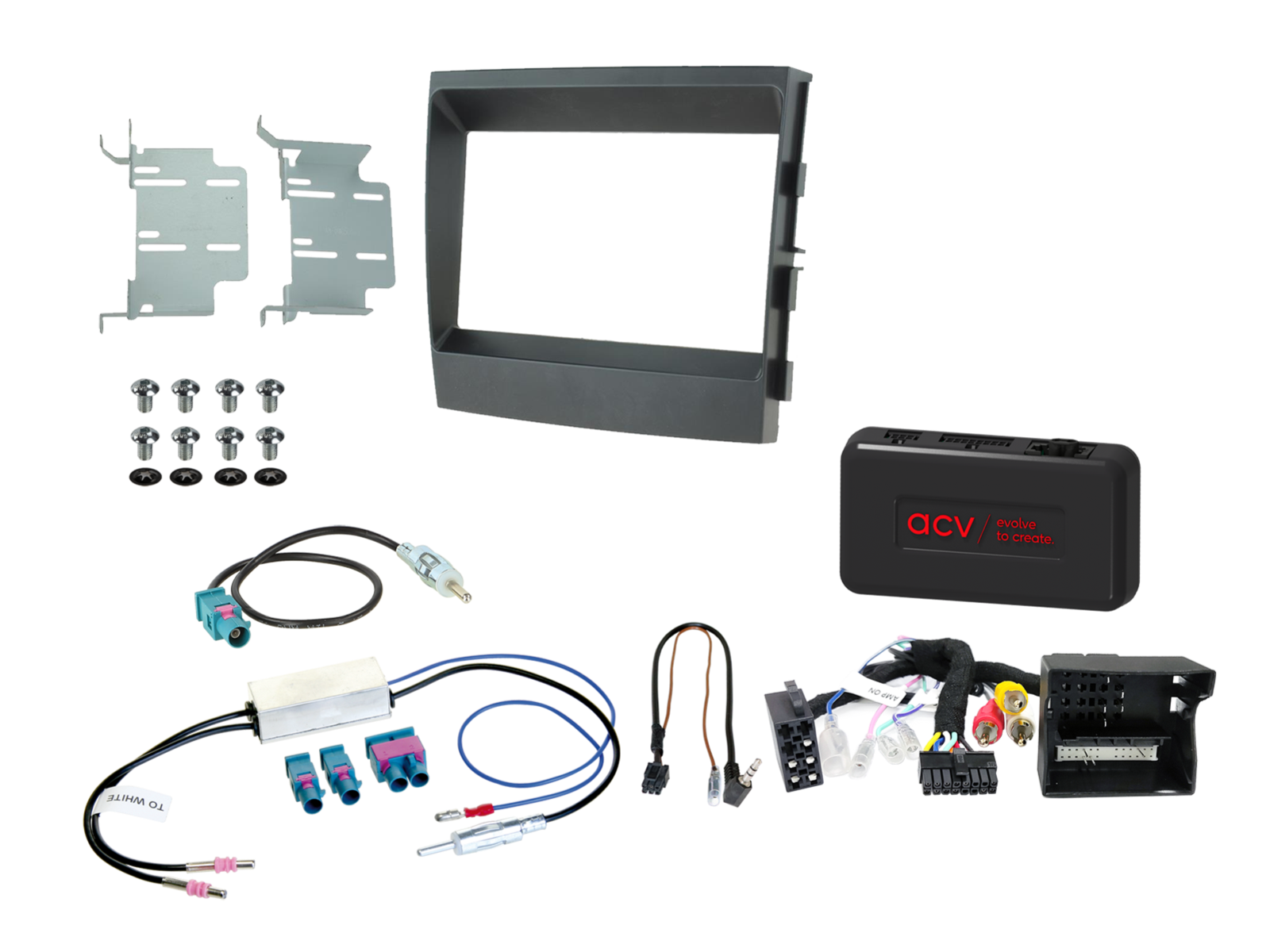 2-DIN Kit Porsche Panamera 2009-2016 LFB/Amp MOST schwarz