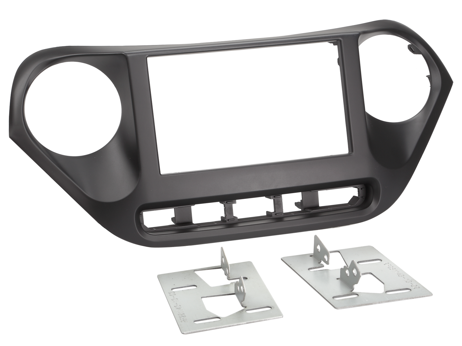 2-DIN Radioblende Hyundai I10 11/2013-12/2019 LHD schwarz