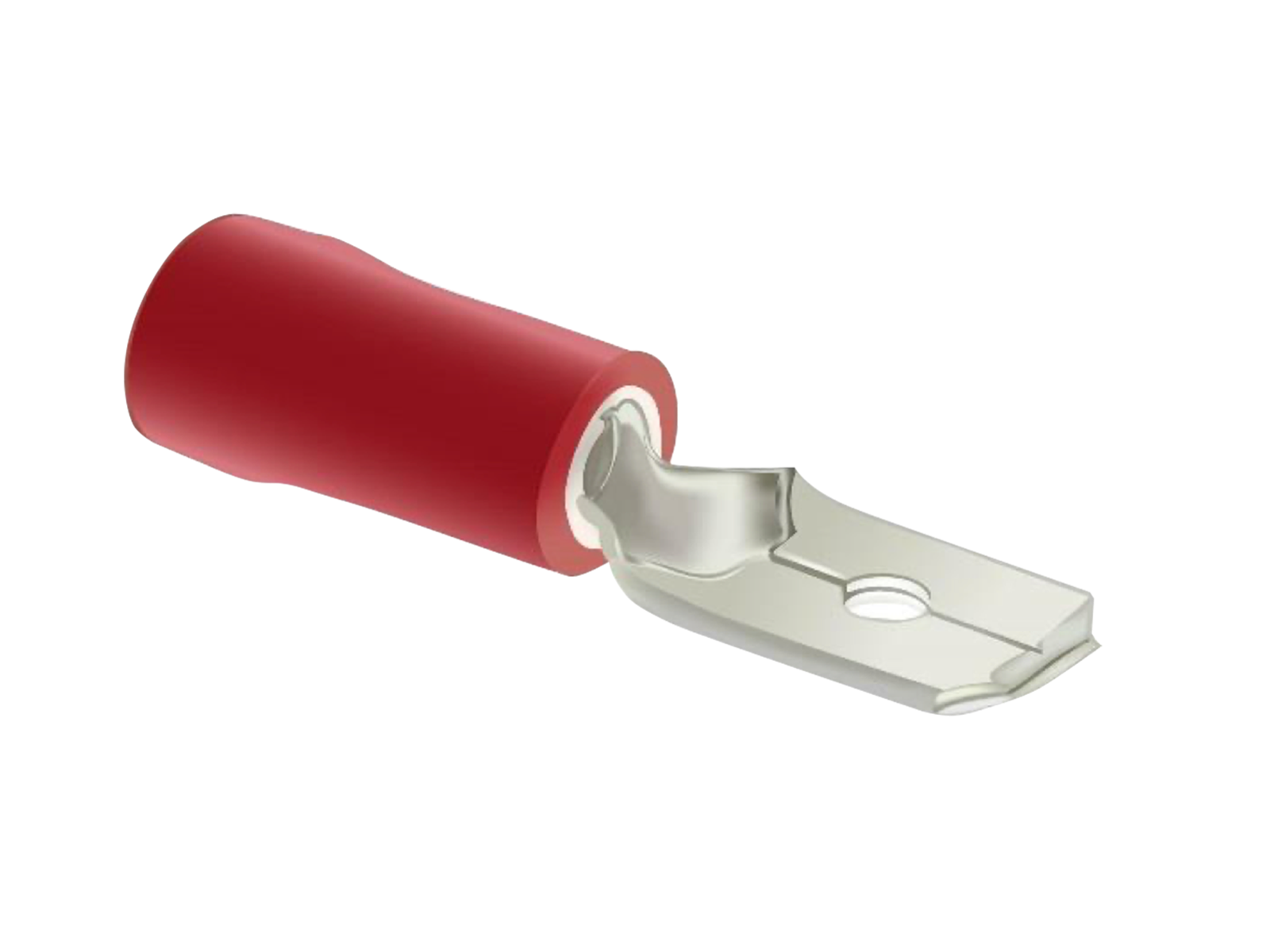 Flachstecker 0,5mm²-1,0mm²/4,8mm rot 100 Stück