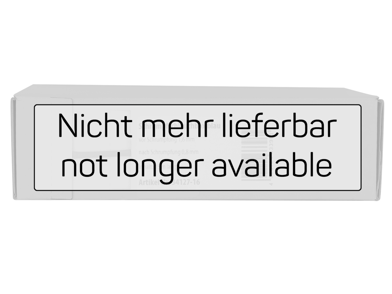 Schrumpfschlauch blau Ø 1,6 mm nicht mehr lieferbar