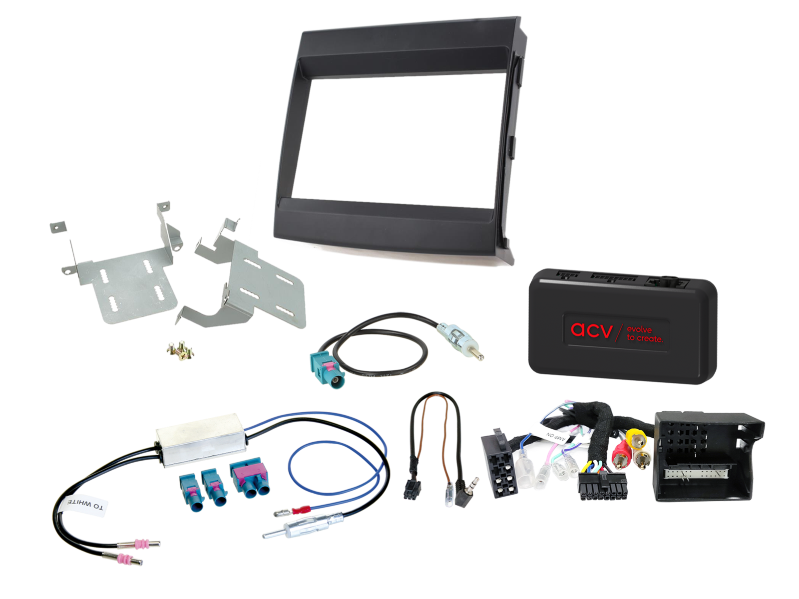 2-DIN Kit Porsche Cayenne 2011-2017 LFB/Amp MOST schwarz