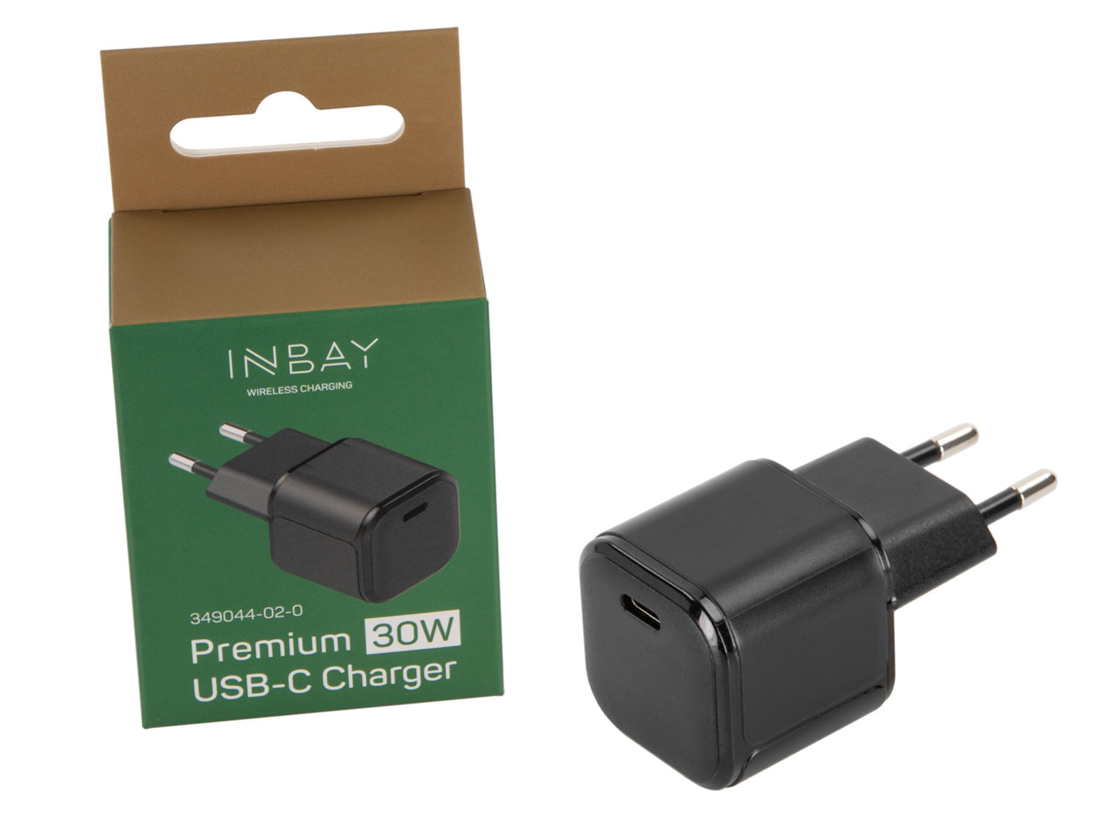 INBAY 30W USB-C Ladegerät – 100–220V, Power Delivery