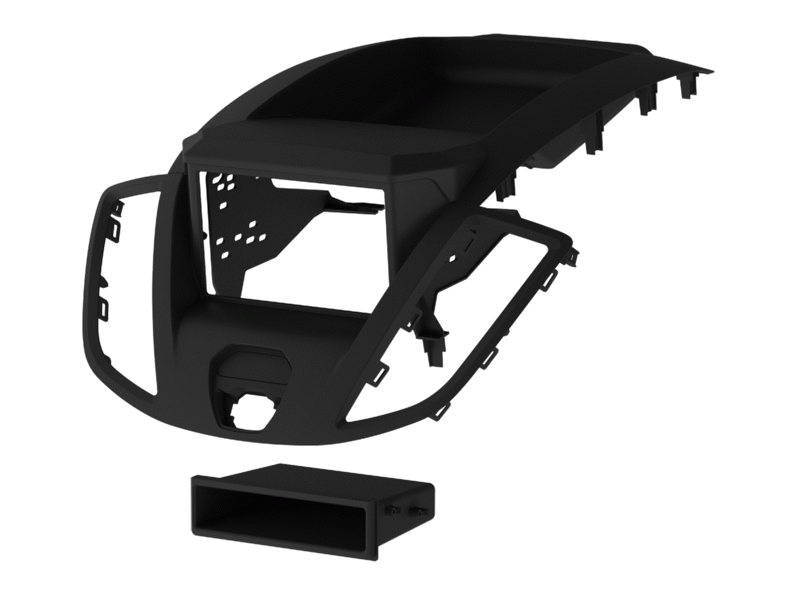 2-DIN Radioblende mit Fach Ford Transit V363 2014-2019
