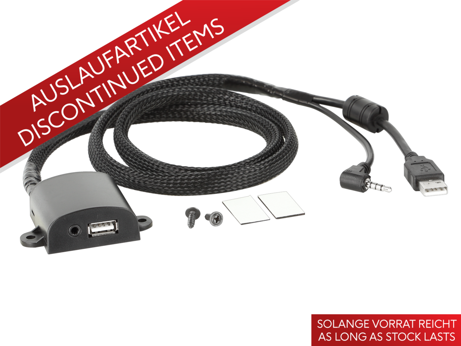USB/AUX-AV Aufbaugehäuse universal USB/3,5mm Klinke