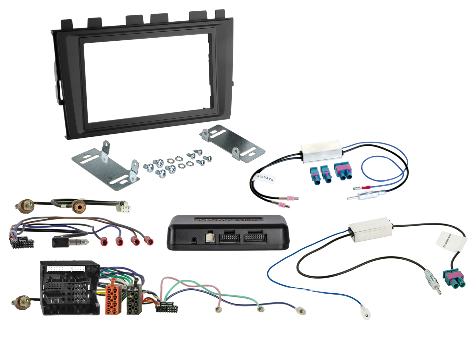 2-DIN Kit VW Polo(AW)/T6.1(7HC) MIB-II i-dapter/Antenne