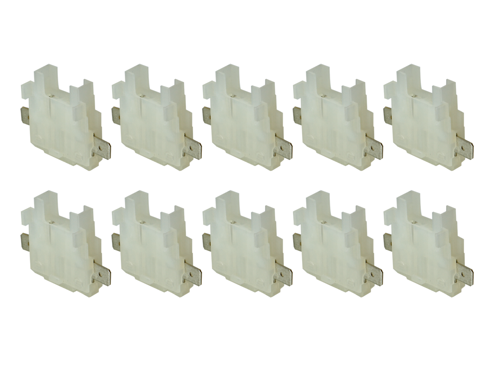 Sicherungshalter ATC / Flachstecker(m) 6,3mm Block 10 Stück