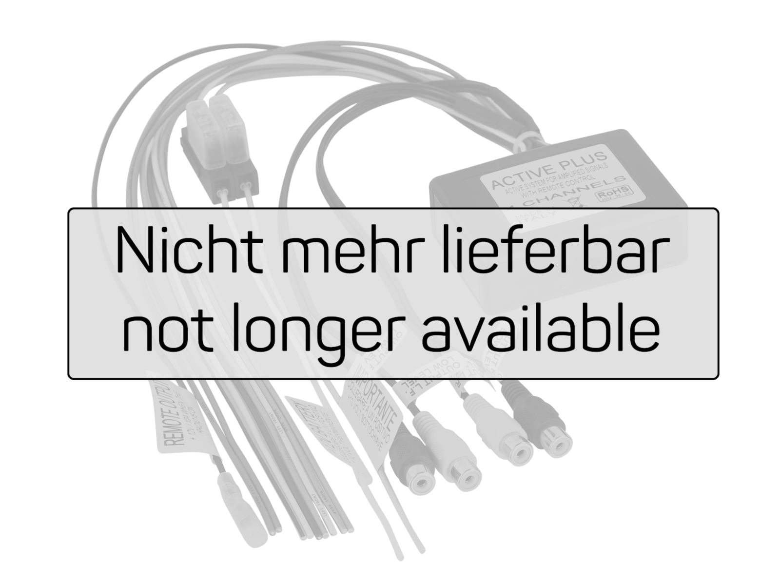 High-Low Adapter 4-Kanal mit Remote nicht mehr lieferbar