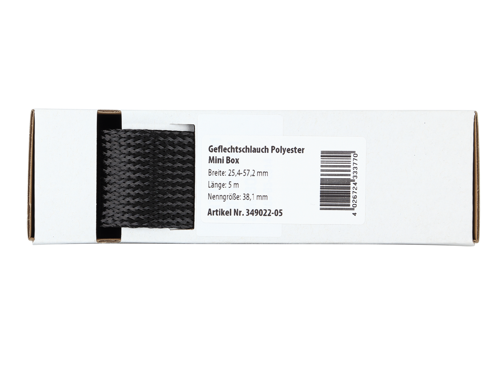Geflechtschlauch Mini Box 25,4-57,2 mm / 5 m