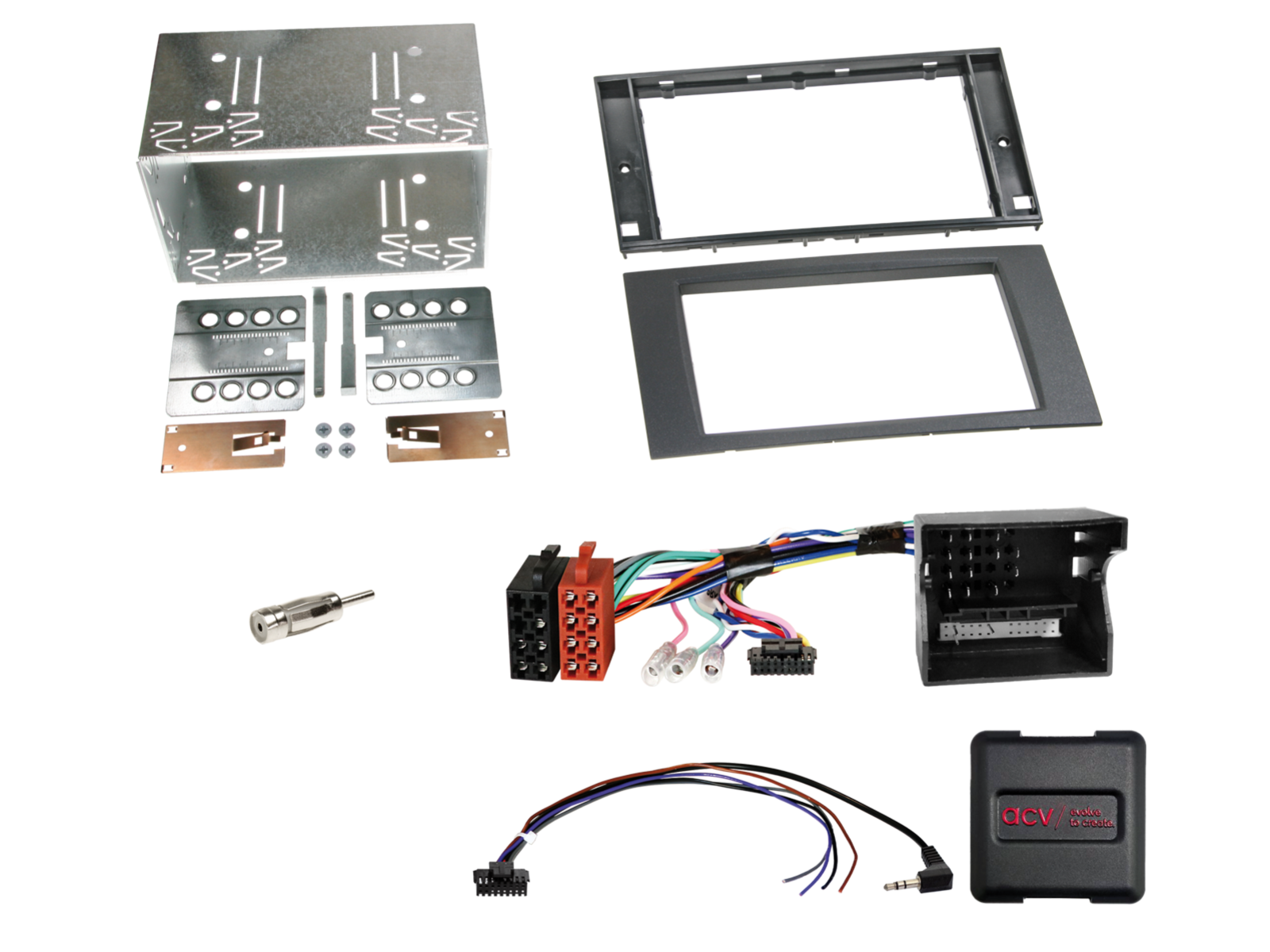 2-DIN Kit Ford Fahrzeuge schwarz LFB/CAN-Bus/Antenne DIN