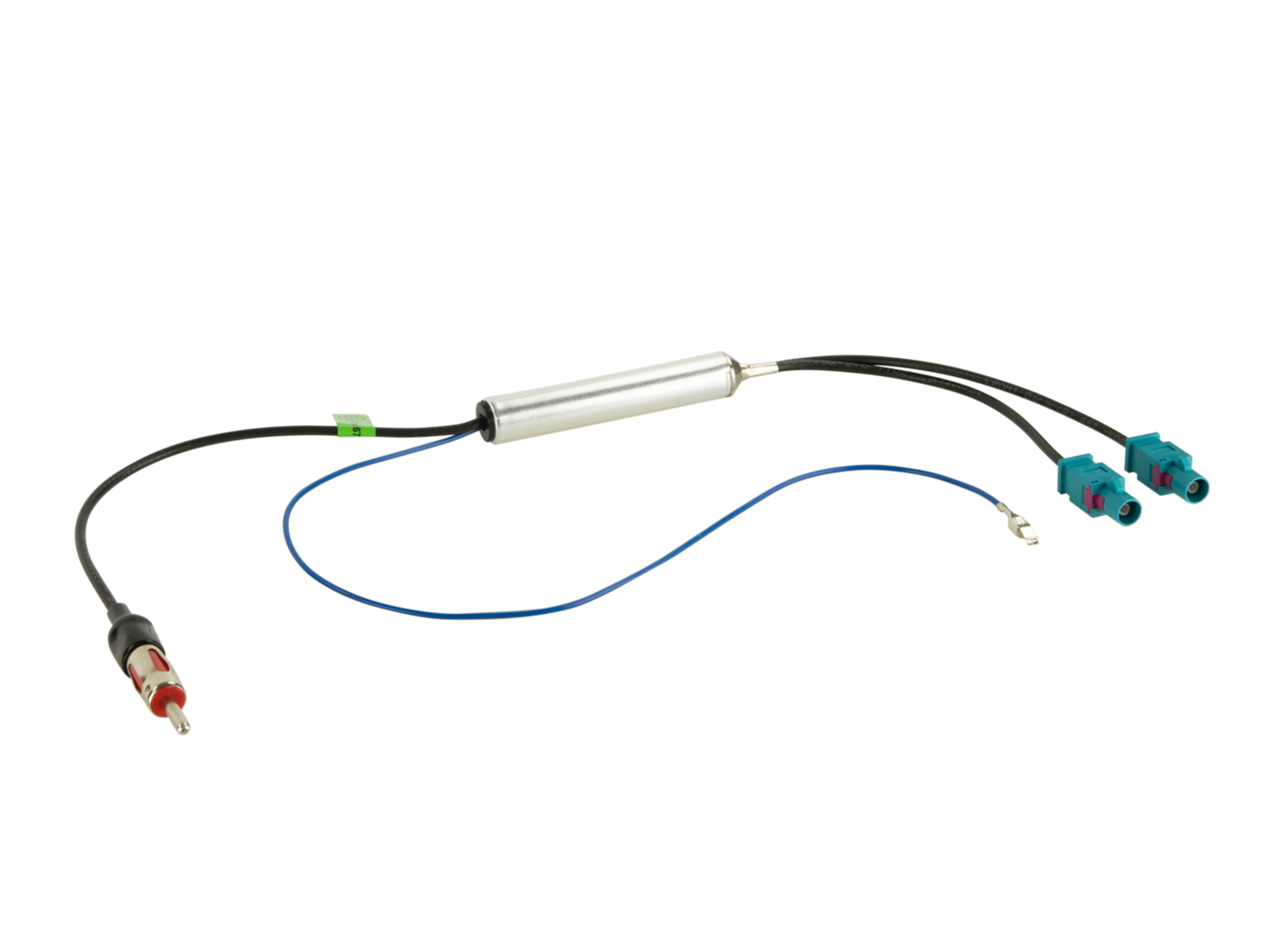 Antennenadapter Fakra(m)(x2)>DIN(m) 12V Phantom LEONI lose