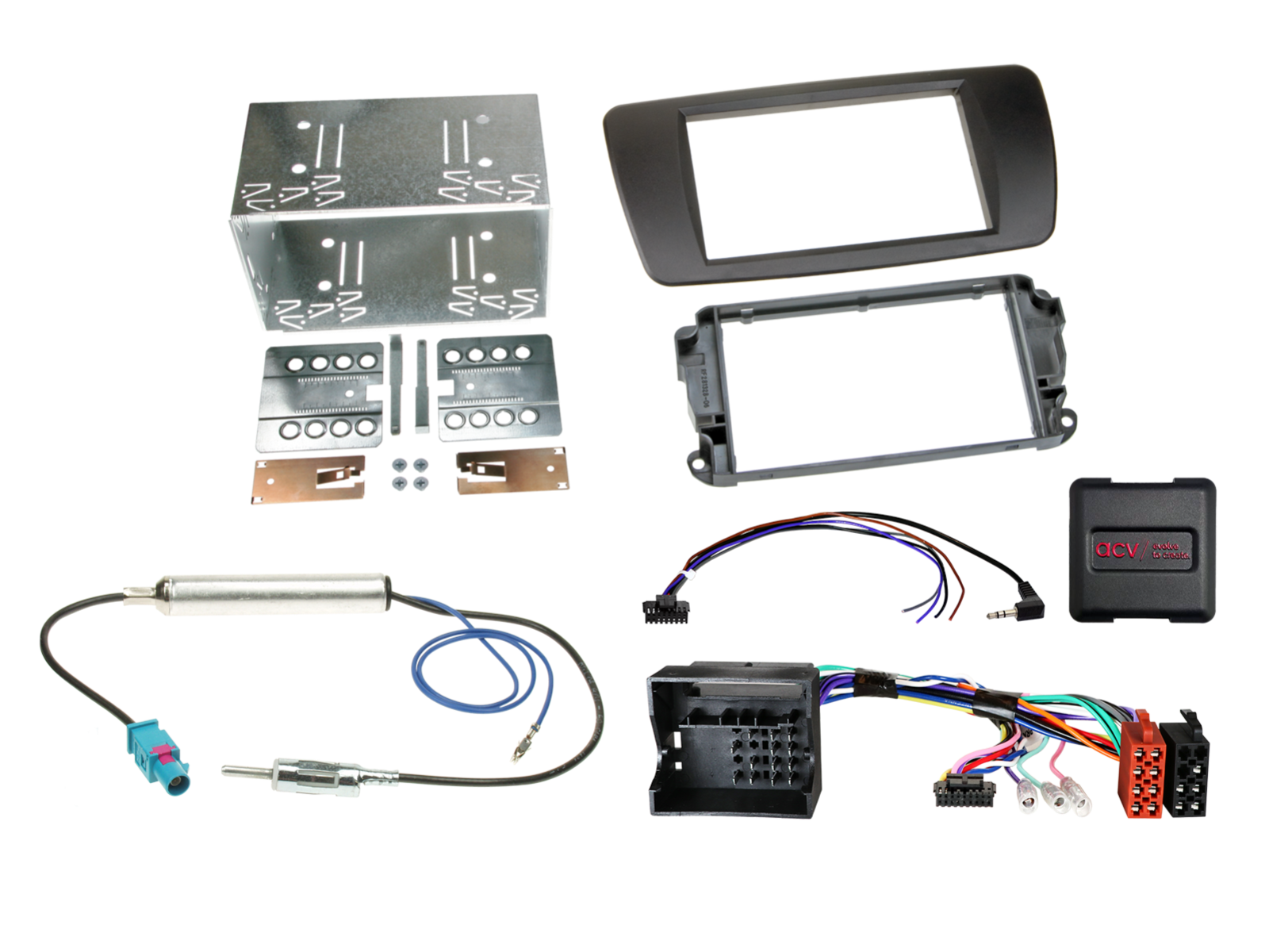2-DIN Kit Seat Ibiza 2008-2015 nit schwarz LFB/Antenne