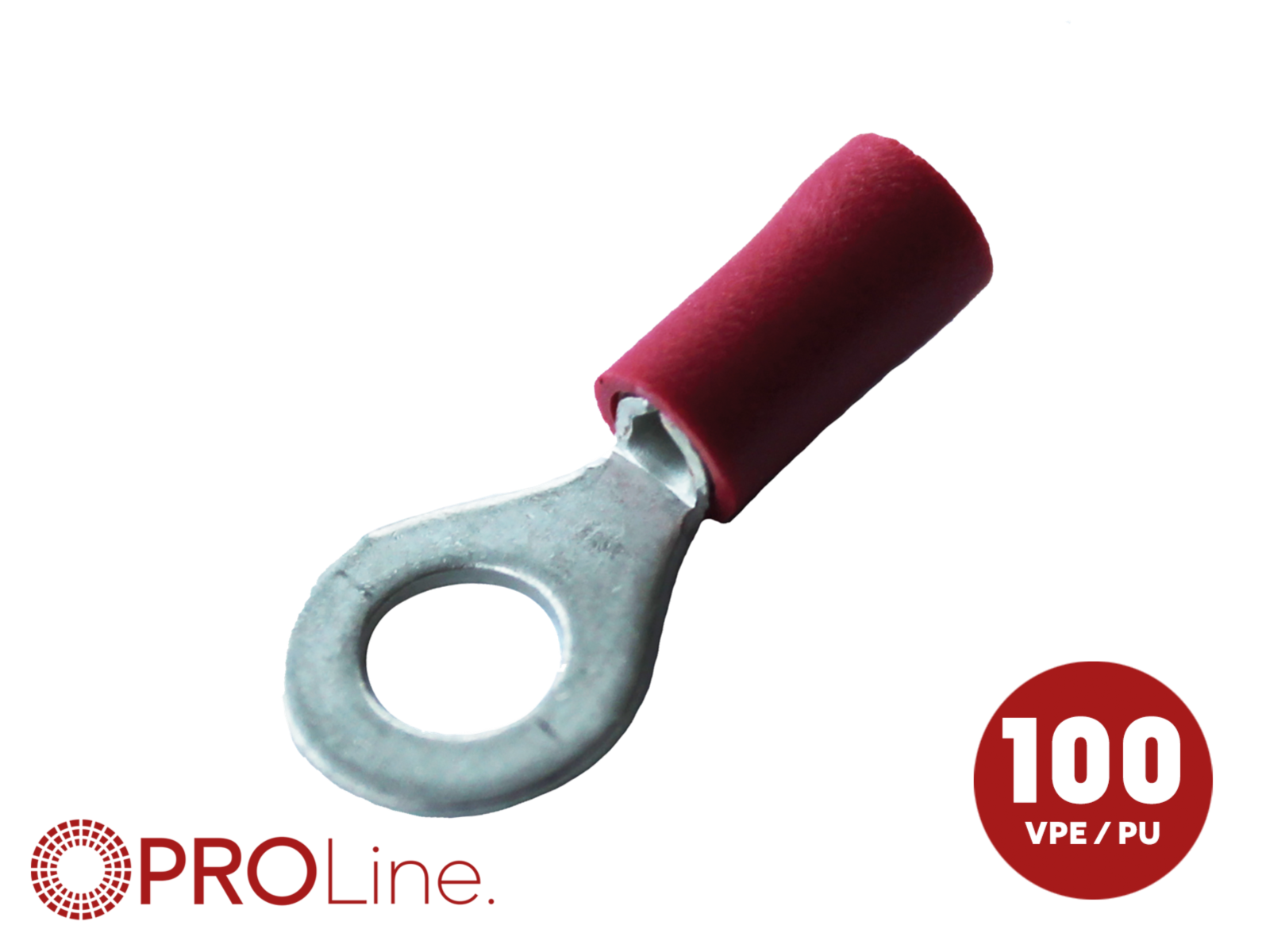 Ringkabelschuh 0,5mm²-1,5mm²/4,3mm rot ST 100 Sück