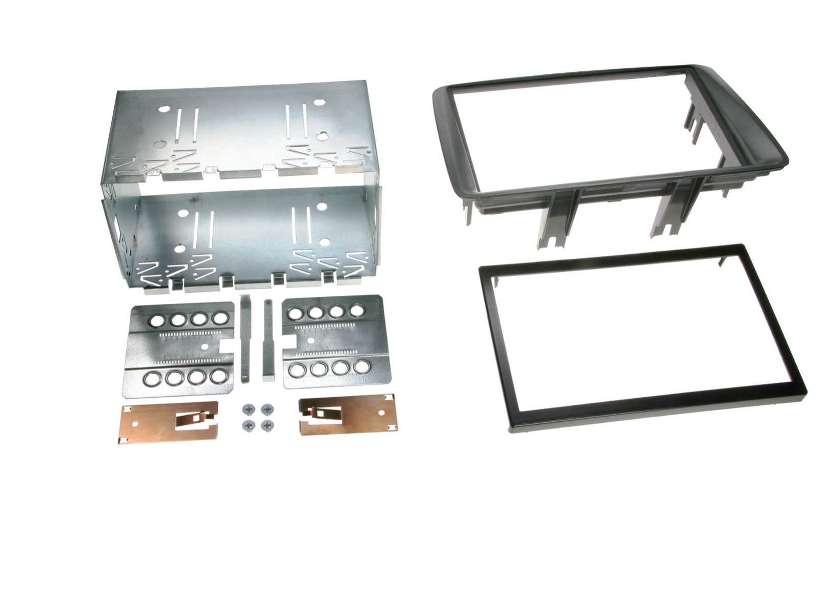 2-DIN Radioblende Fiat Panda(ZAF 169) 10/2003-03/2013 grau