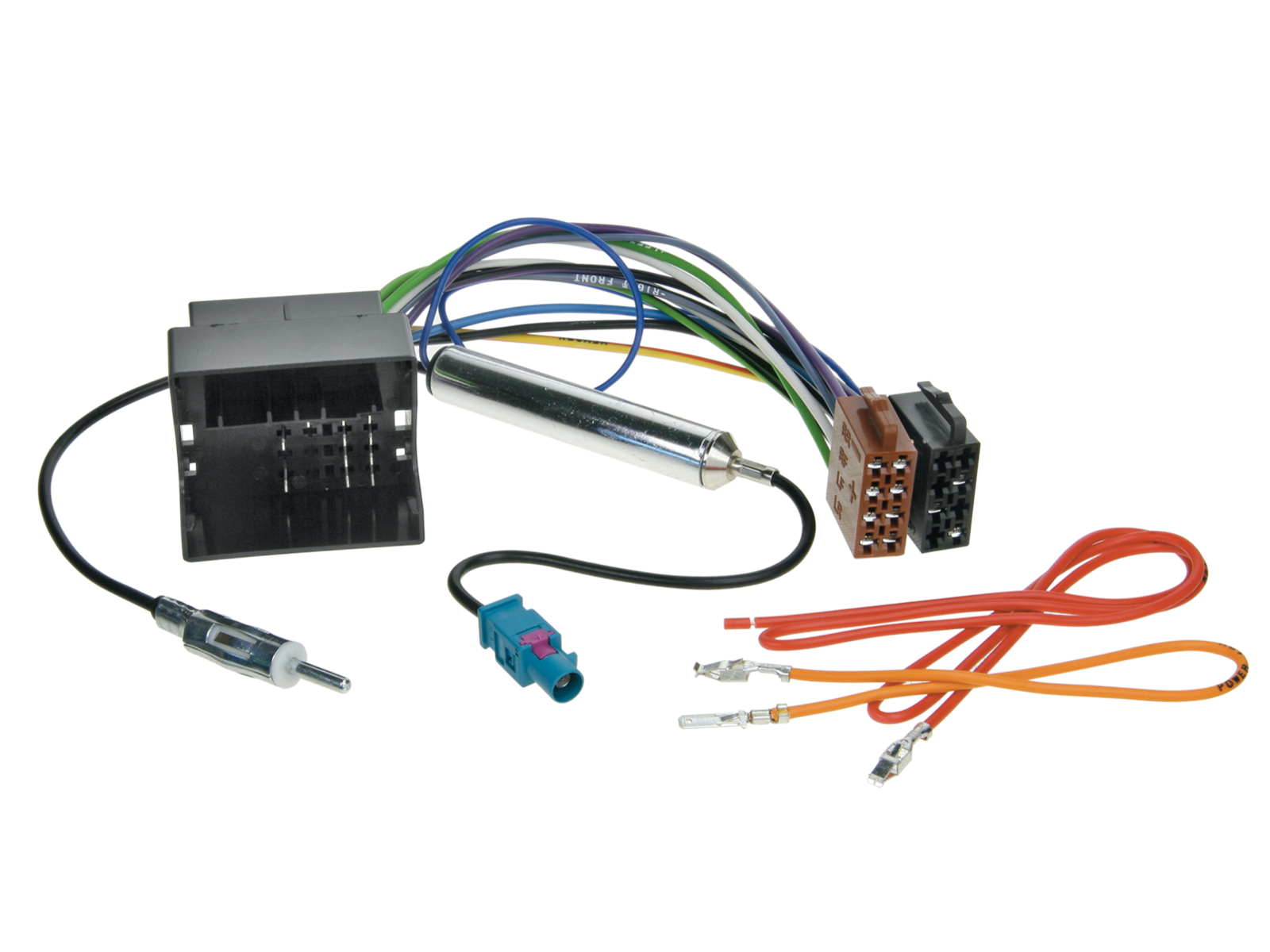 ISO Adapterkabel Audi/Seat/Skoda/VW Quadlock/Fakra>DIN lose