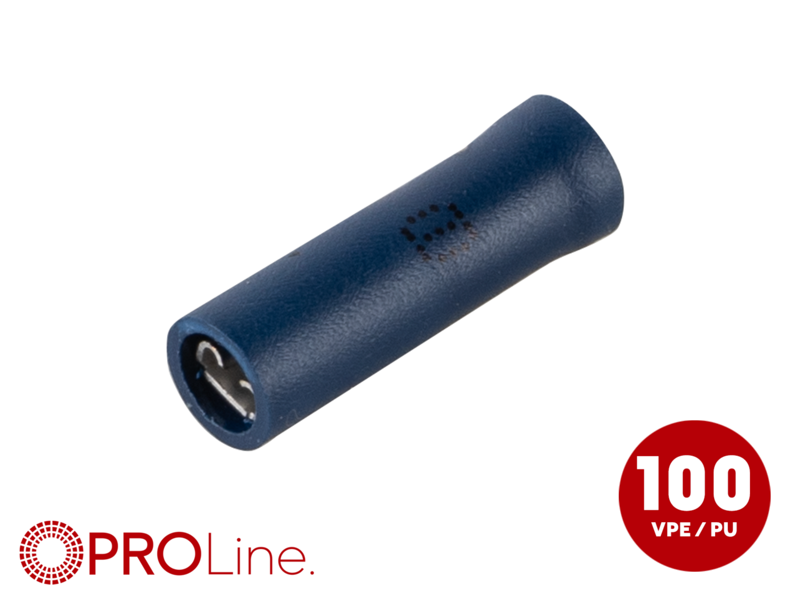 Flachsteckhülse(f) 1,5mm²-2,5mm²/2,8mm blau STVI 100 Stück
