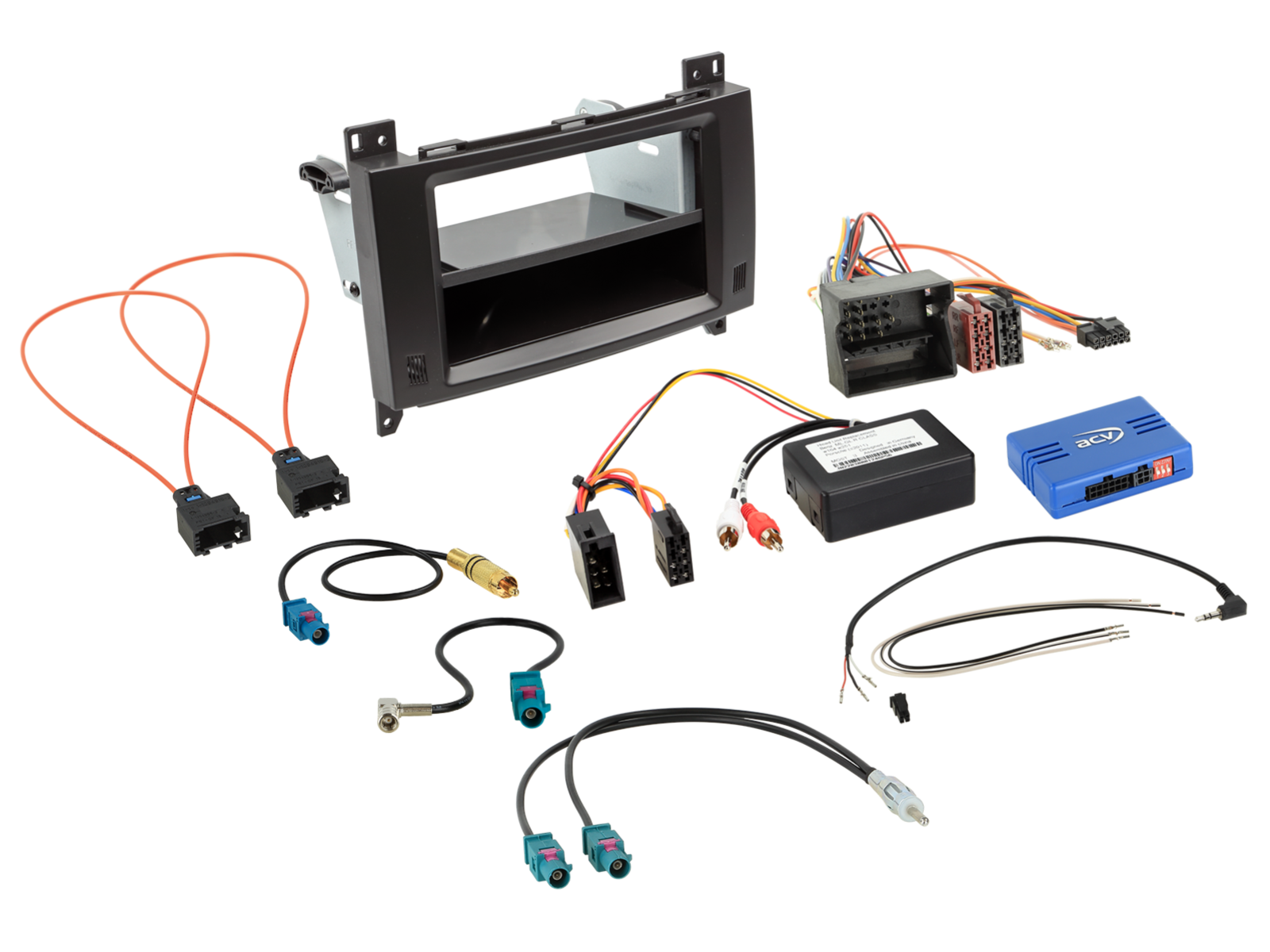 2-DIN Kit mit Fach Mercedes Vito/Viano 42a LFB/Antenne/Amp