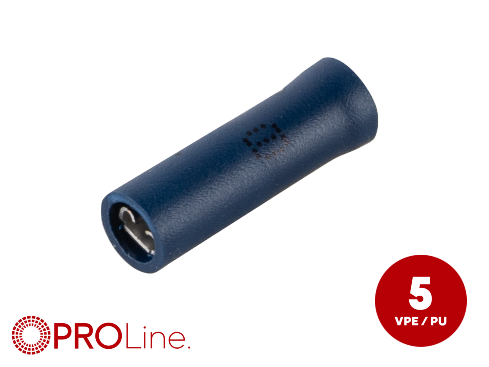 Flachsteckhülse(f) 1,5mm²-2,5mm²/2,8mm blau STVI 5 Stück