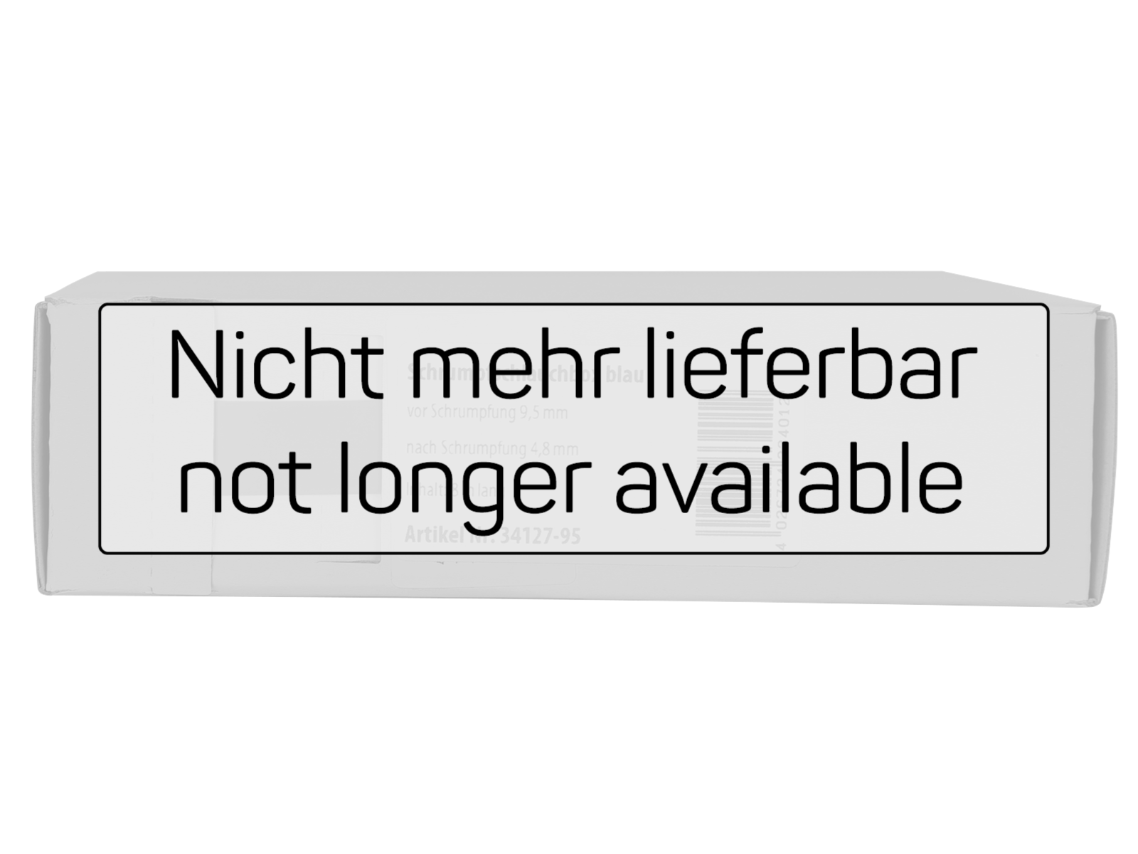 Schrumpfschlauch blau Ø 9,5 mm nicht mehr lieferbar