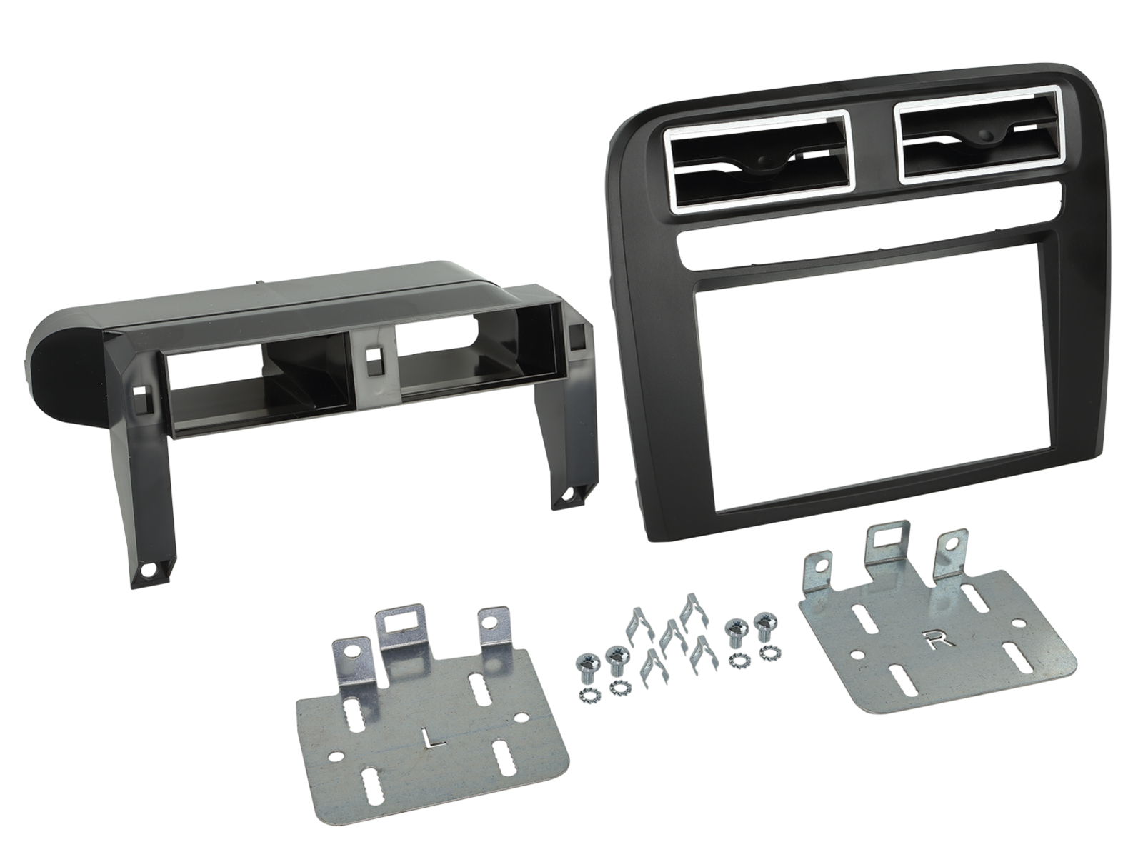 2-DIN Radioblende Fiat Grande Punto 2005-2010 schwarz