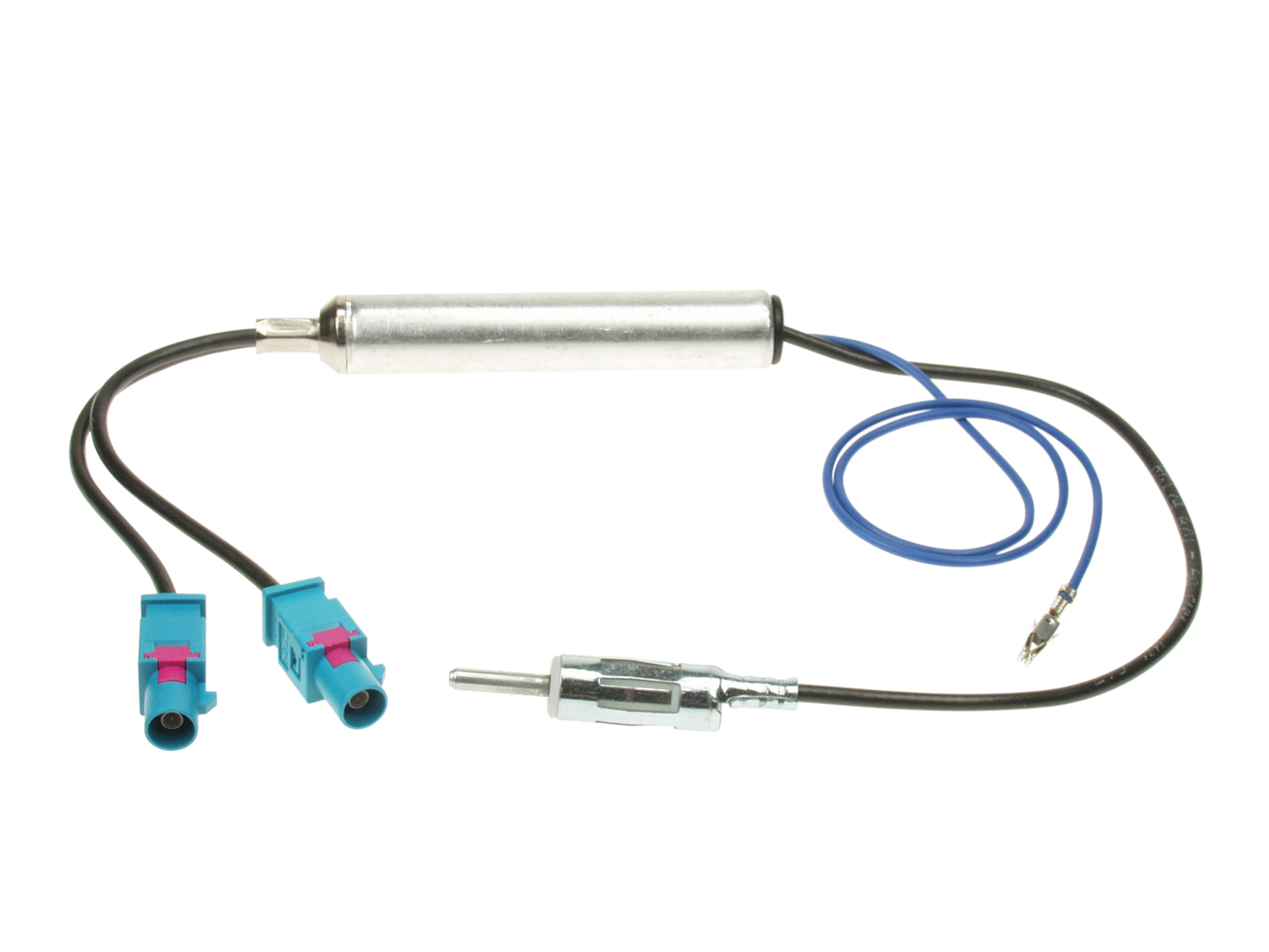 Antennenadapter Fakra(m)(x2)>DIN(m) 12V Phantom lose