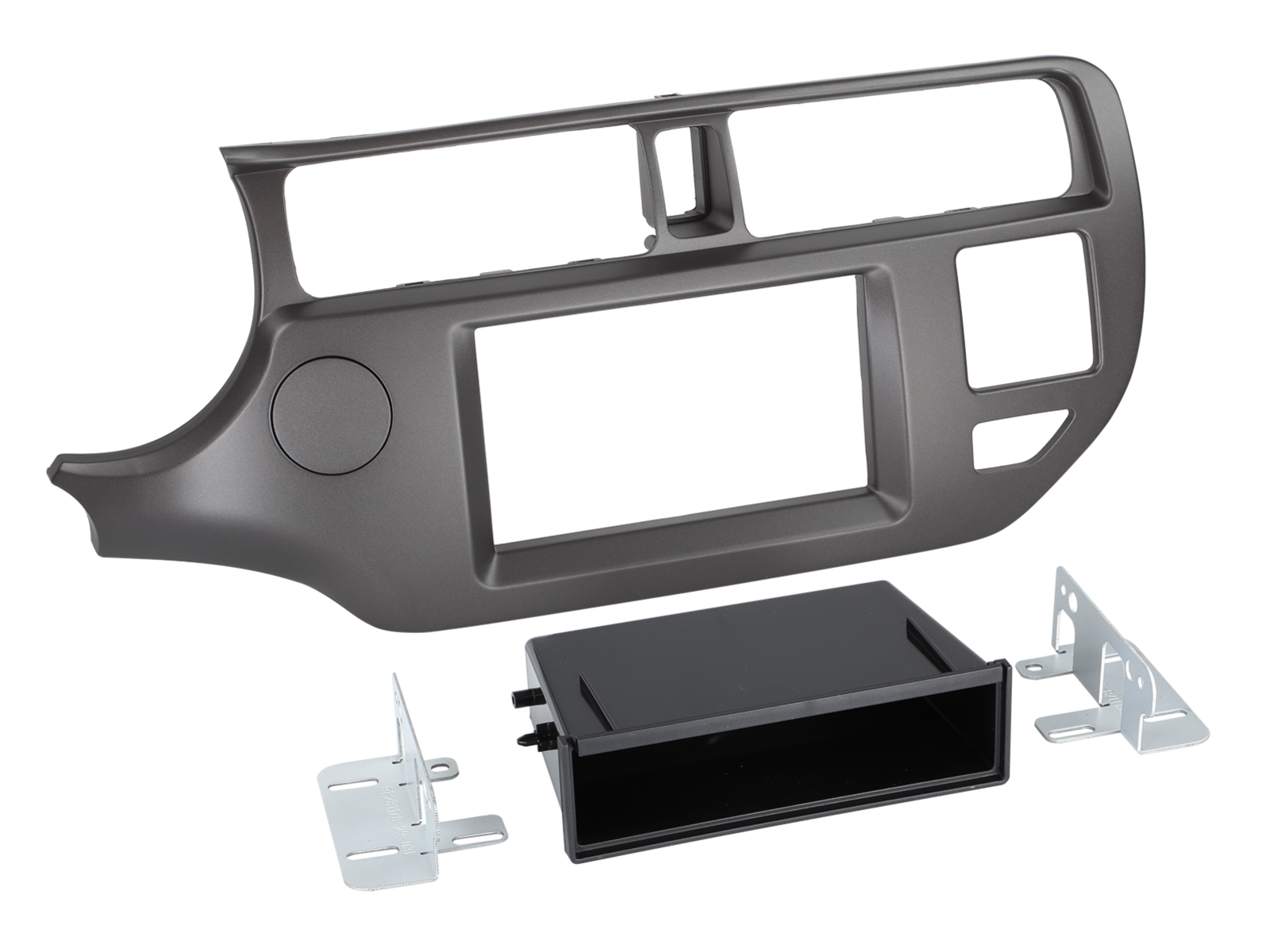2-DIN RB mit Fach Kia Rio 9/2011 > anthrazit
