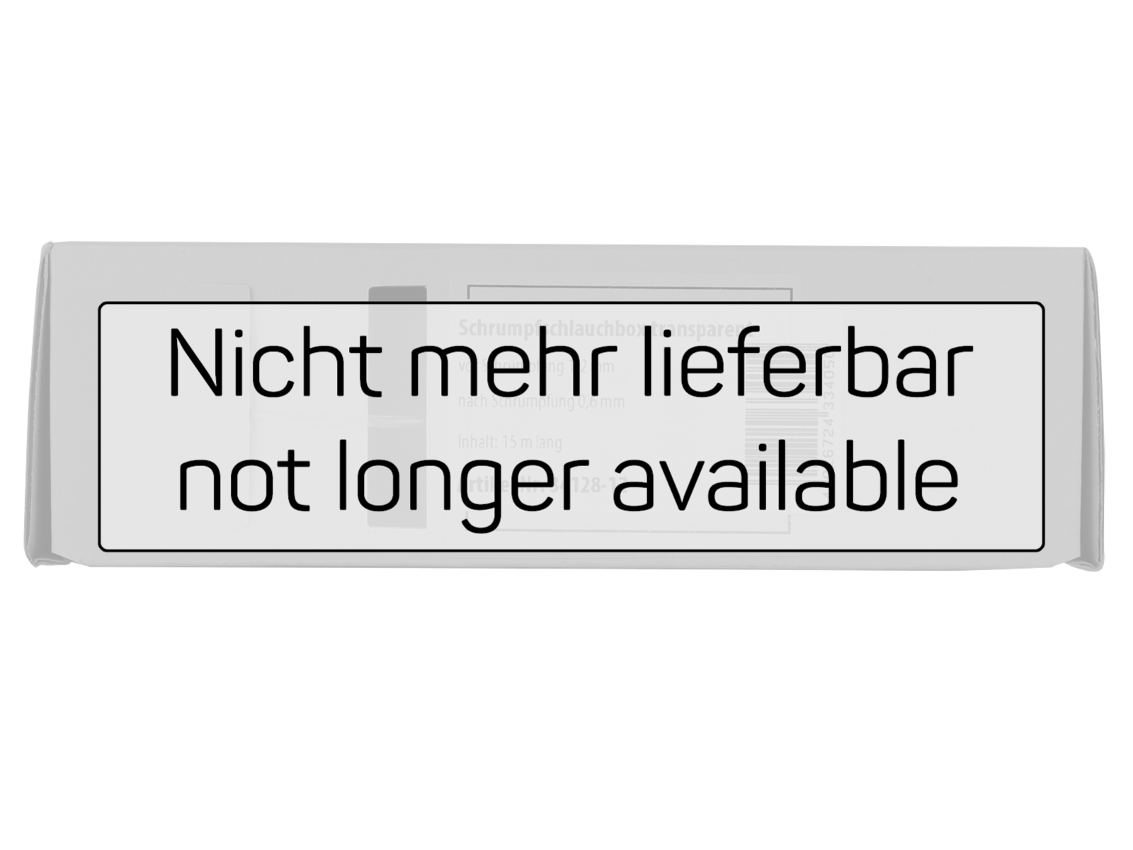 Schrumpfschlauch transparent Ø 1,2 mm nicht mehr lieferbar
