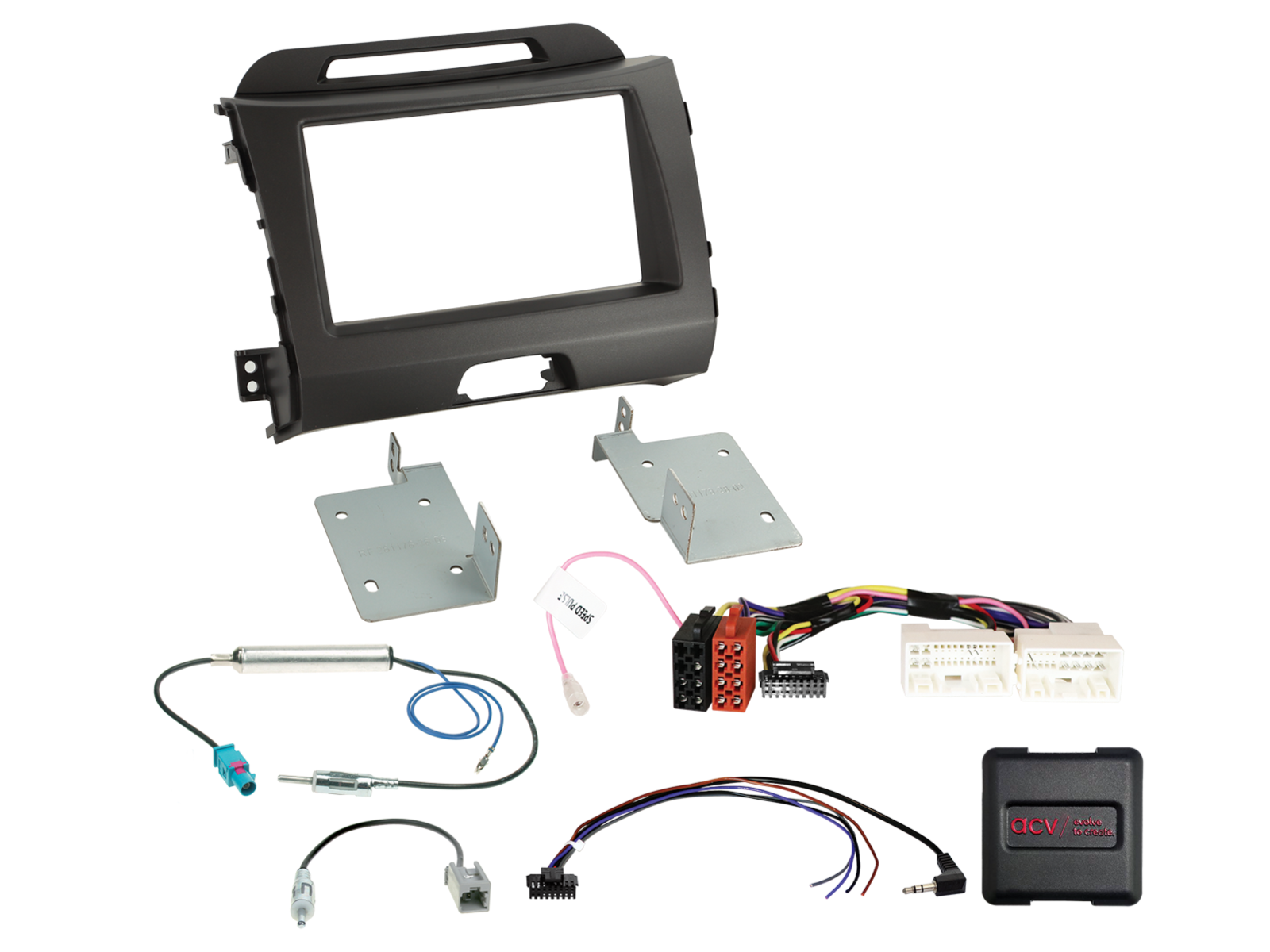 2-DIN Kit Kia Sportage 2010-2016 24Pin/18Pin LFB/Antenne