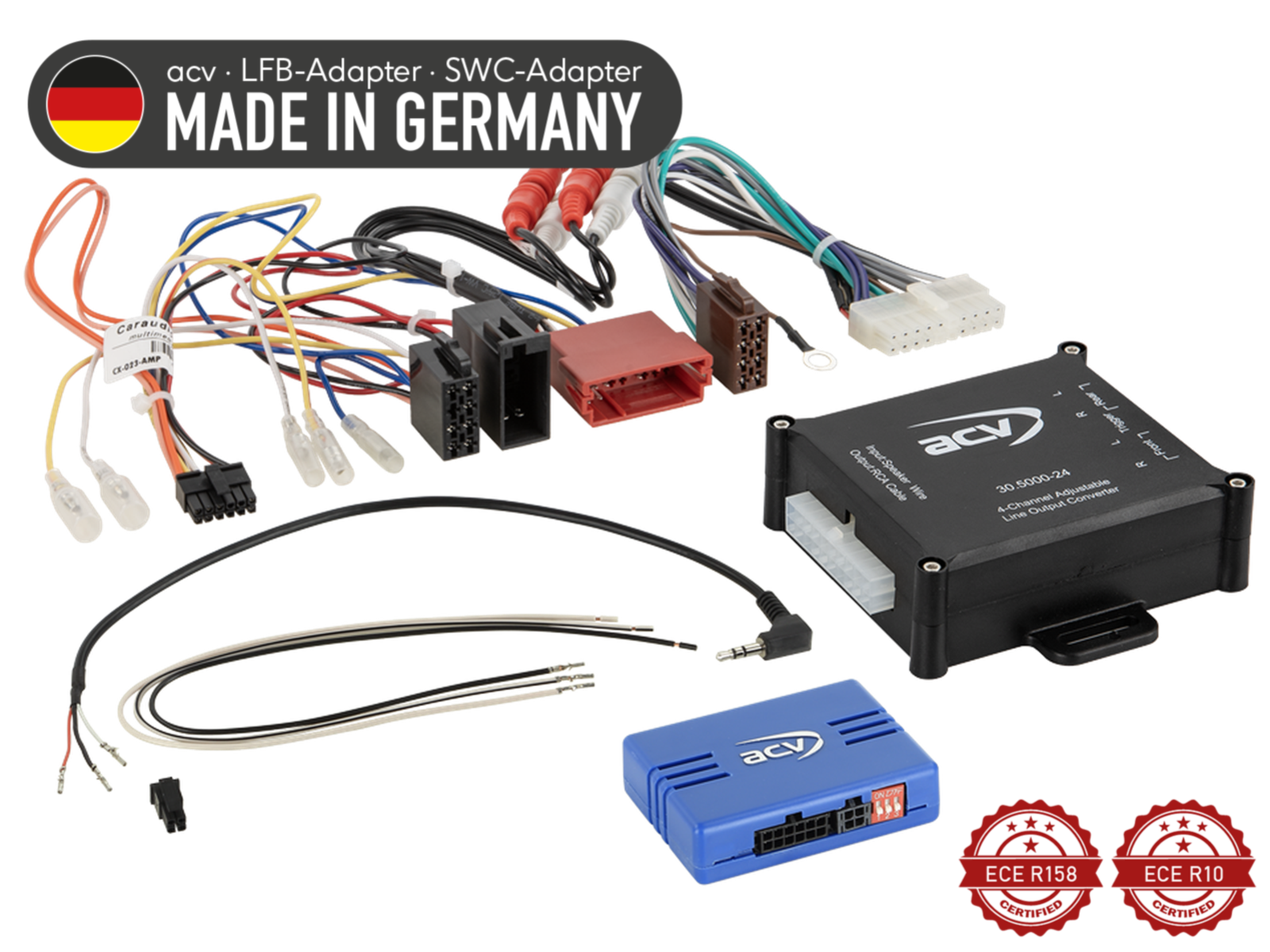 LFB Audi A2/A3/A4/A6/TT ISO/Mini ISO 4 Kanal Amp >Pro lose