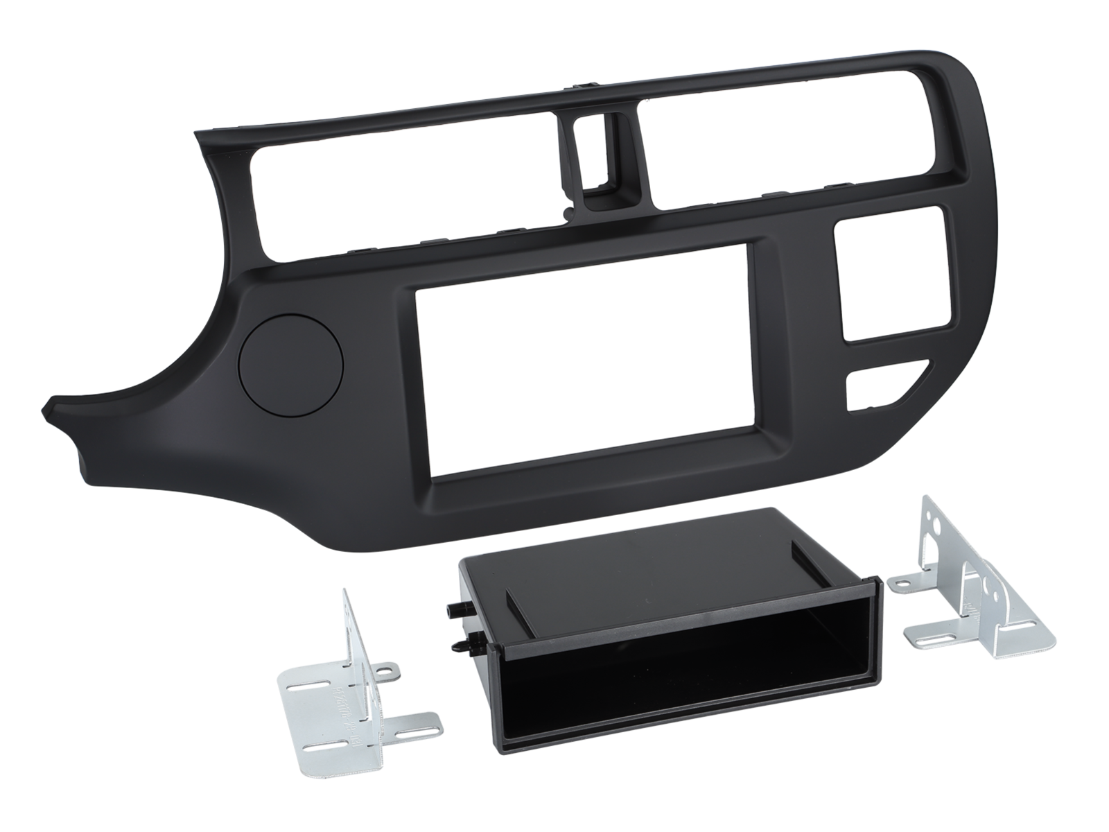 2-DIN RB mit Fach Kia Rio 09/2011 > schwarz