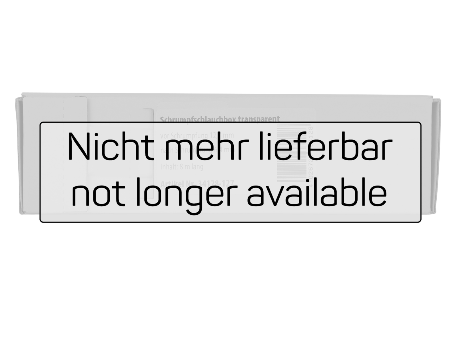 Schrumpfschlauch transparent Ø 12,7 mm nicht mehr lieferbar