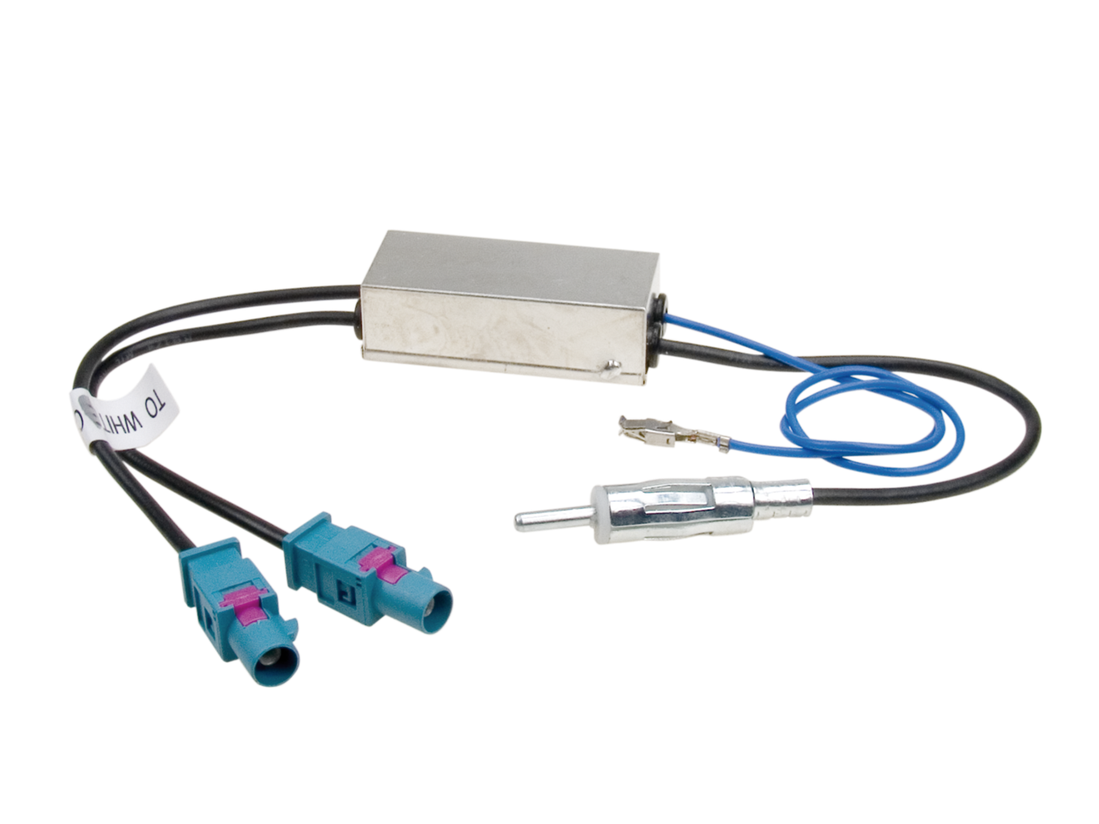 Antennenadapter Fakra(m)(x2)>DIN(m) 12V Phantom lose