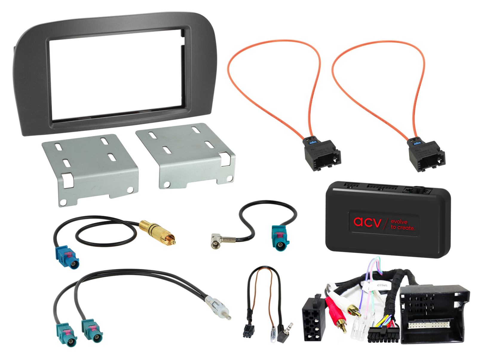 2-DIN Kit Mercedes SL-Klasse(R230) 2008-2011 LFB/Antenne/Amp