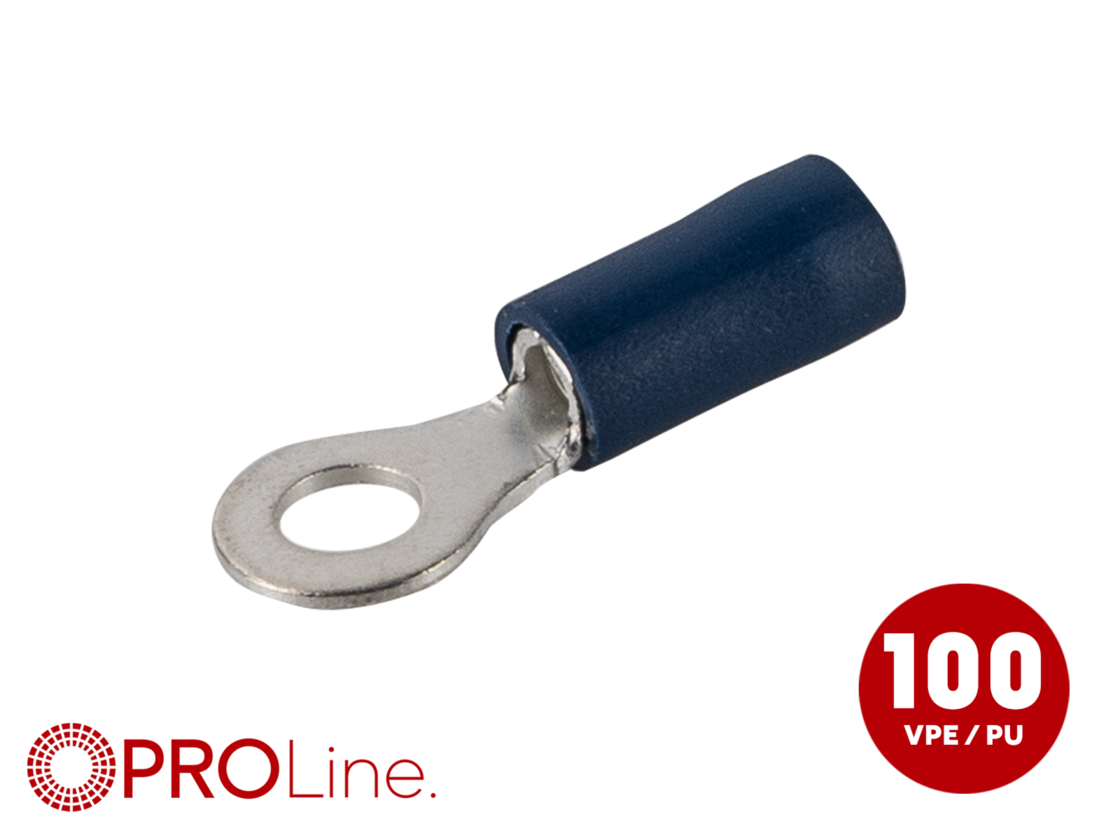 Ringkabelschuh 1,5mm²-2,5mm²/4,3mm blau ST 100 Stück