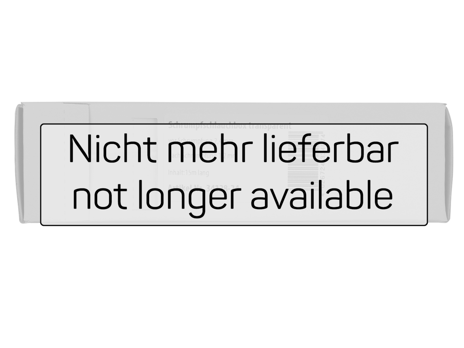Schrumpfschlauch transparent Ø 2,4 mm nicht mehr lieferbar