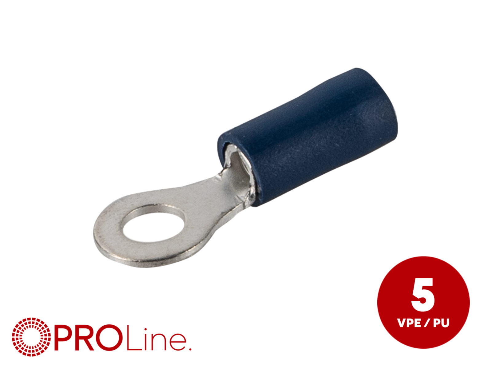 Ringkabelschuh 1,5mm²-2,5mm²/4,3 blau ST 5 Stück