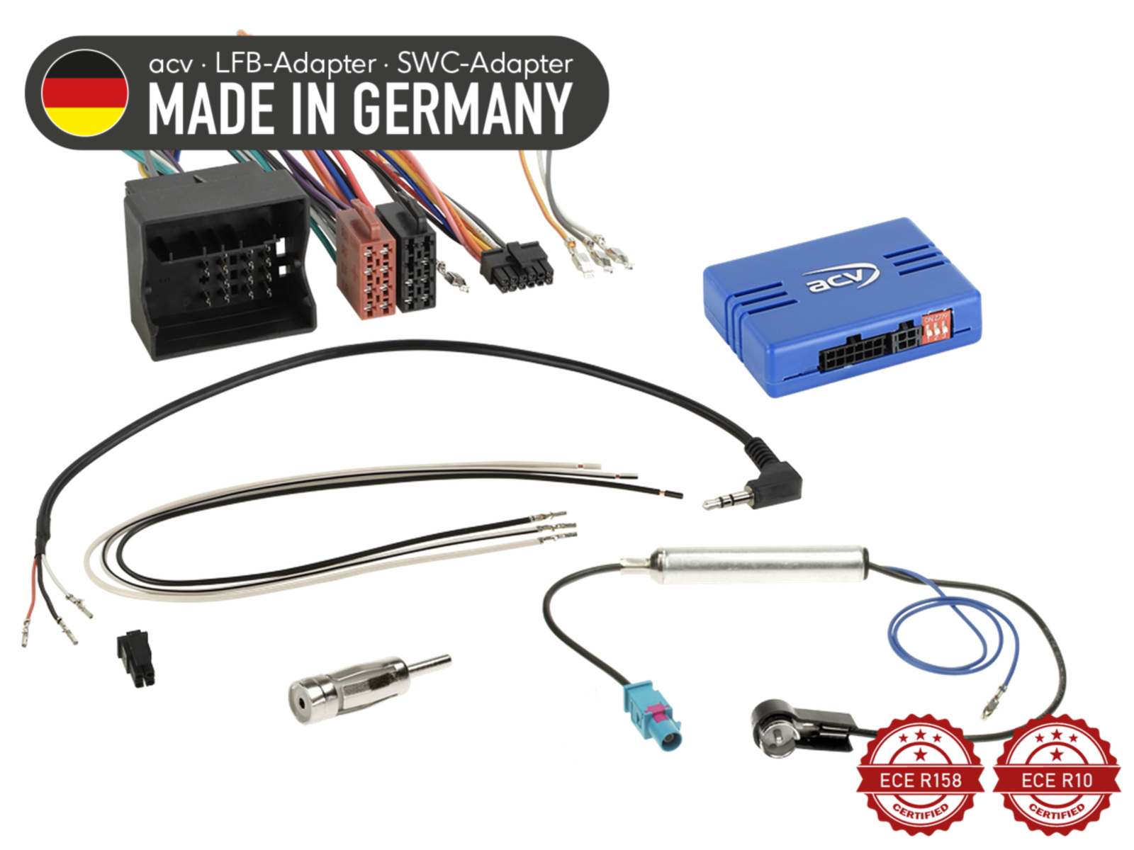 LFB Audi/Seat/Skoda/VW Quadlock Fakra>DIN/ISO/Multilead