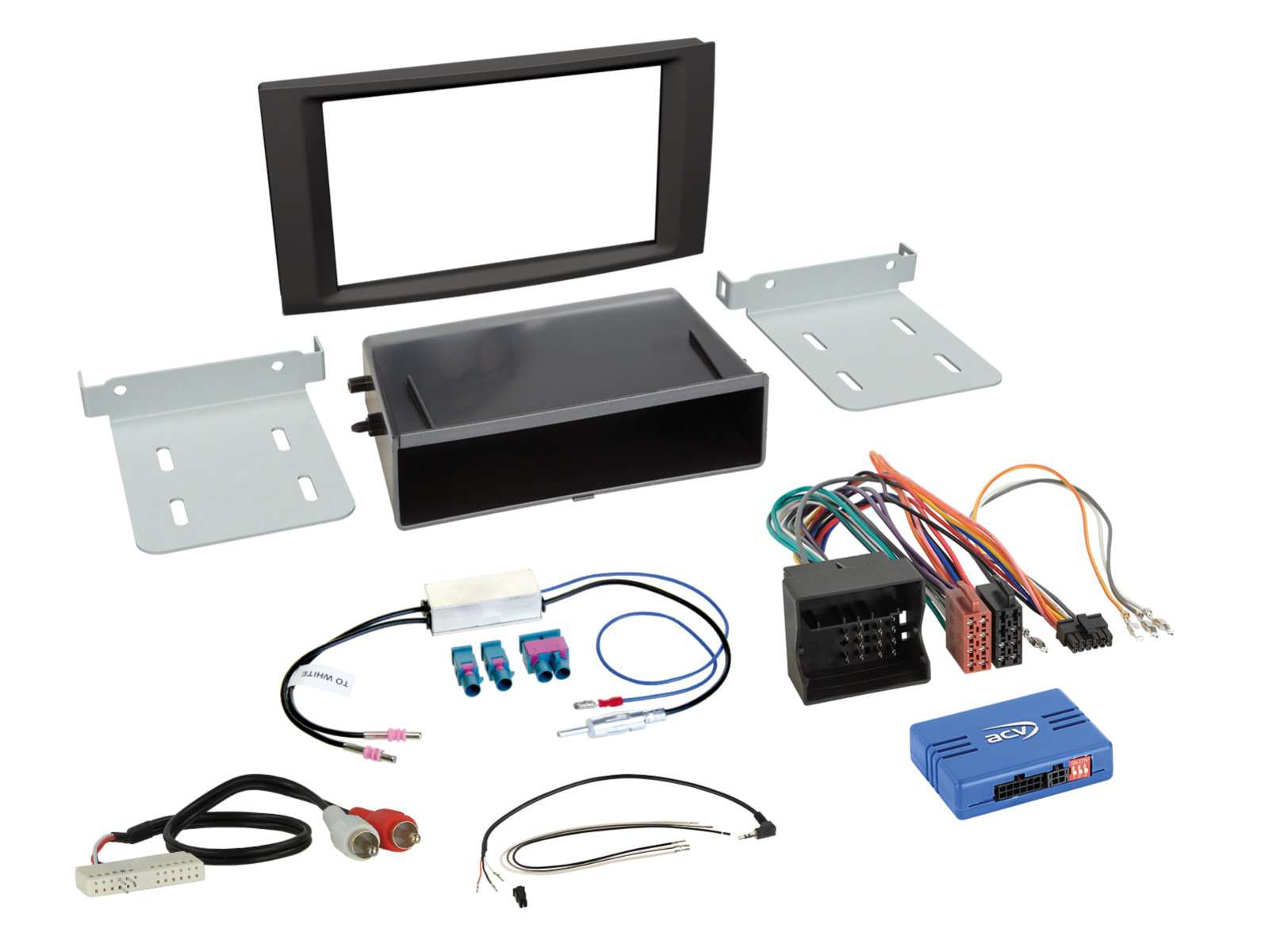2-DIN Kit mit Fach VW T5 2003-2015/Touareg 2003-2010 LFB