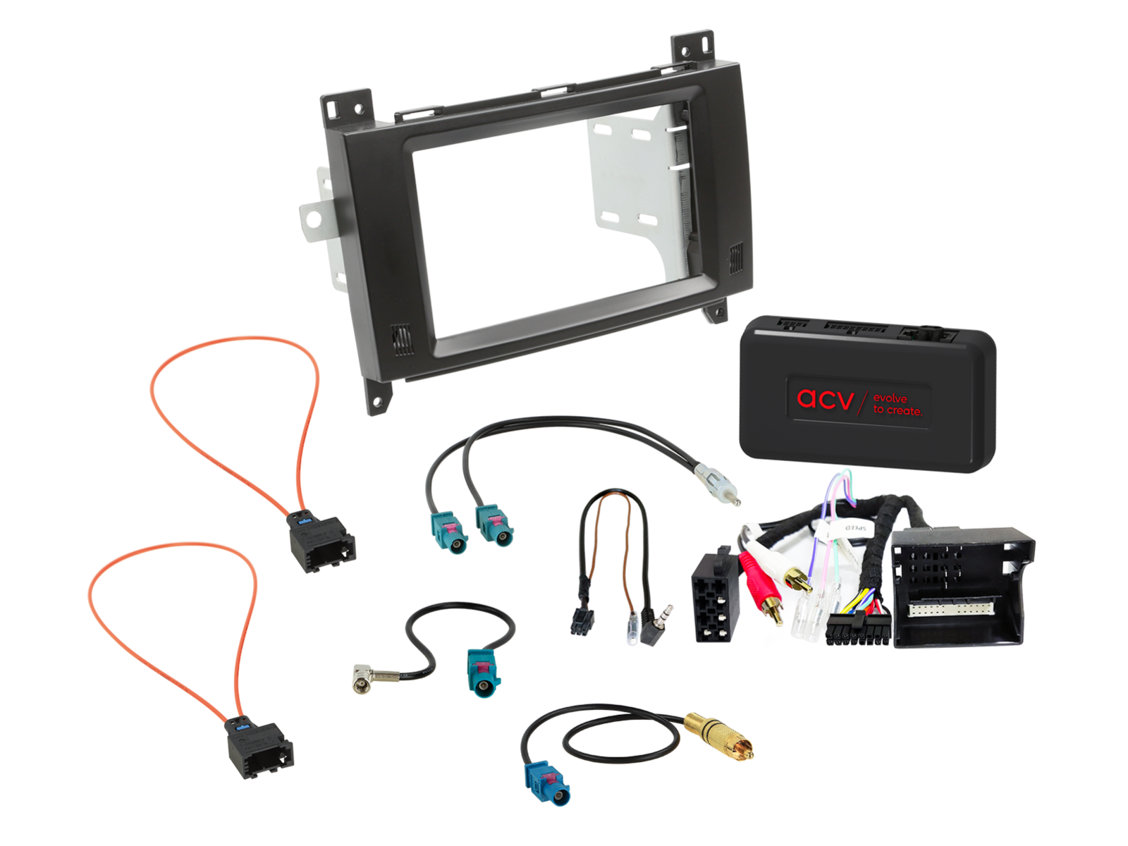 2-DIN Kit Mercedes Vito/Viano 2006-2014 42x LFB/Antenne/Amp