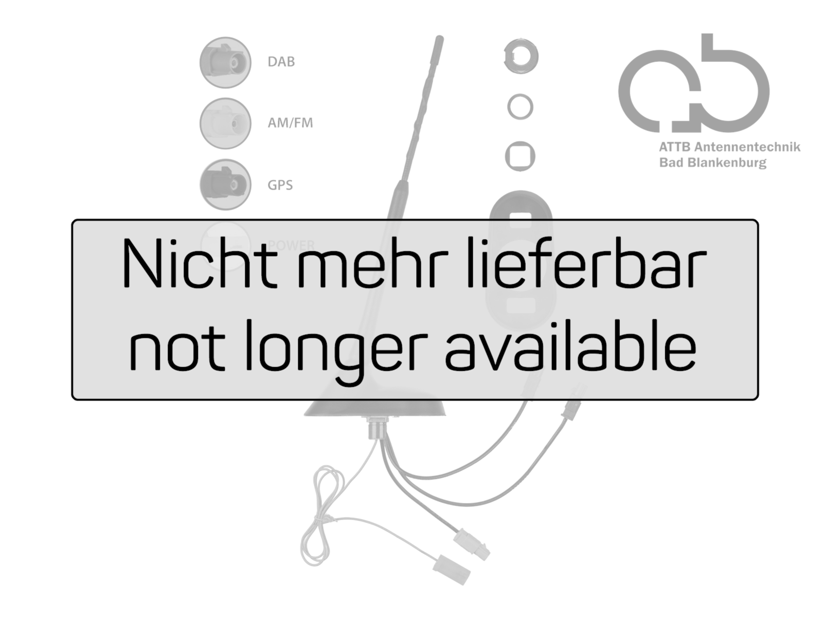 Dachantenne AM/FM DAB+ GPS nicht mehr lieferbar