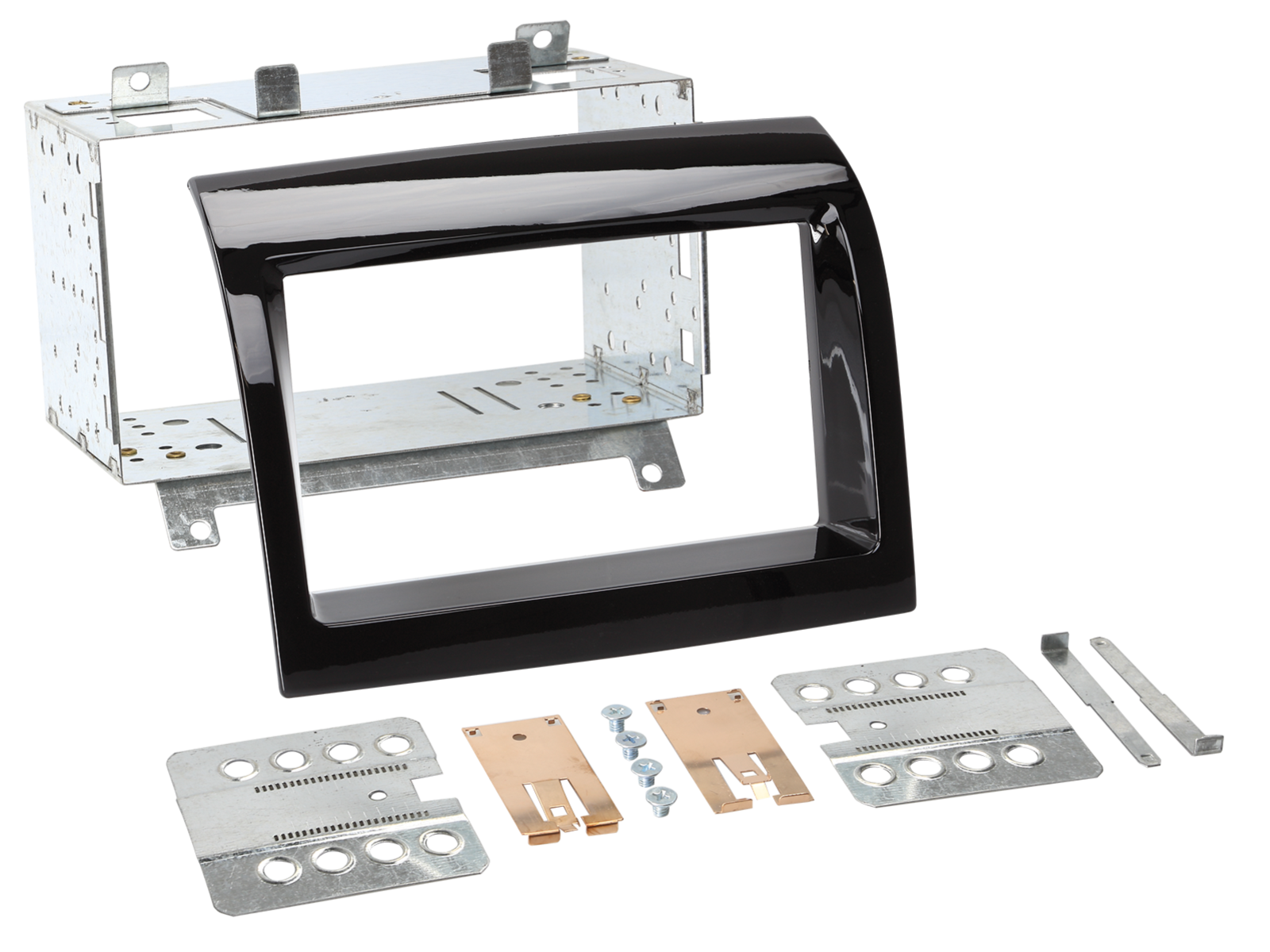 2-DIN Radioblende Citroen/Fiat/Peugeot 2011-2014 Klavierlack