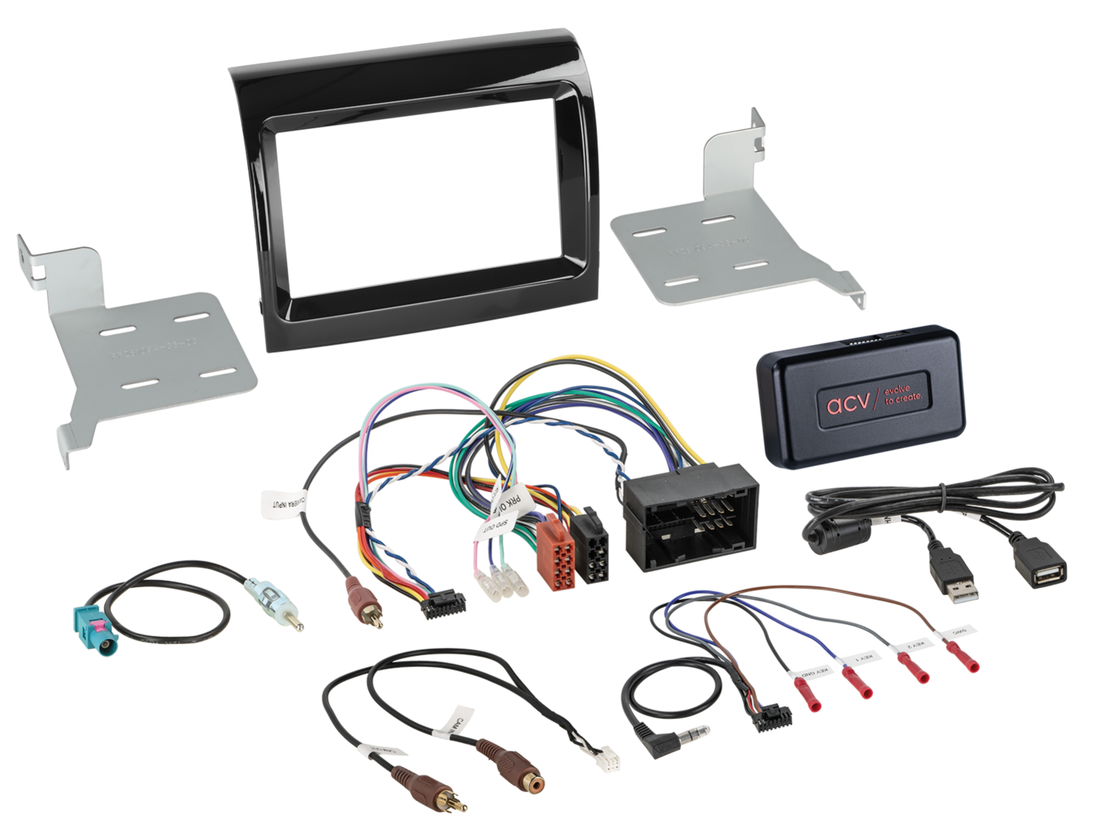 2-DIN Kit Citroen/Fiat/Opel/Peugeot mit OEM Gerät i-dapter
