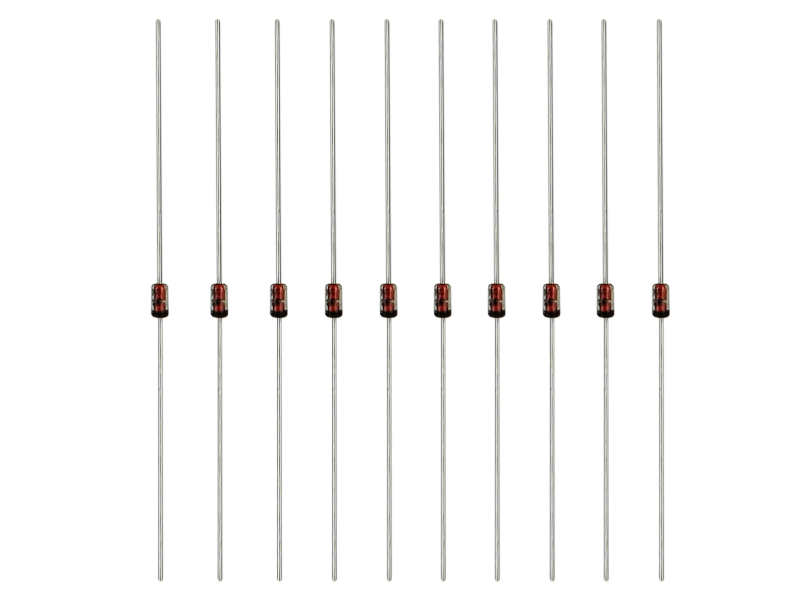 Sperrdiode BAT43 Schottkydiode 30V/0,2A/DO-35 10 Stück