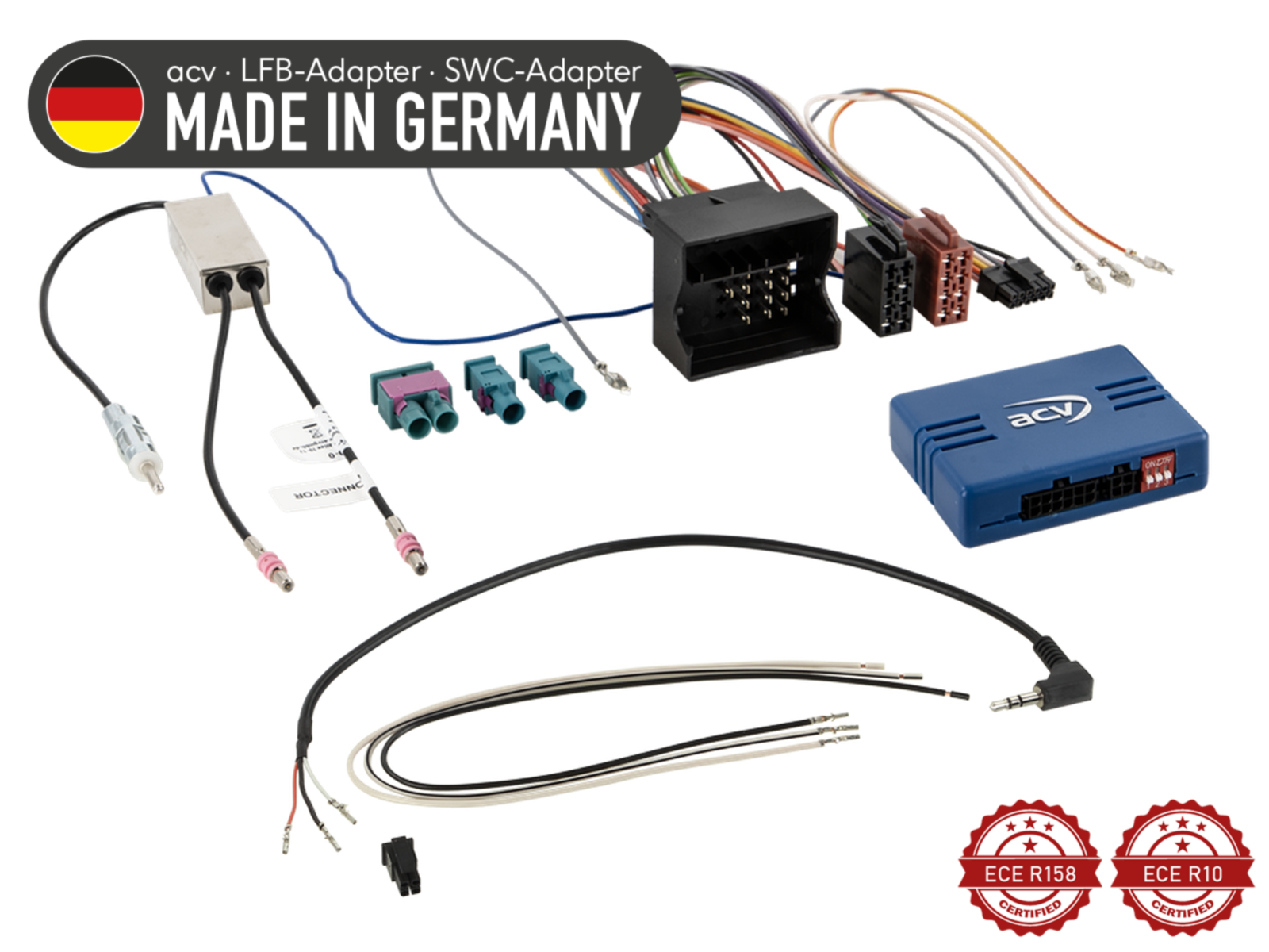 LFB Audi/Seat/Skoda/VW Quadlock Fakra(f)(Set)>DIN(m) lose